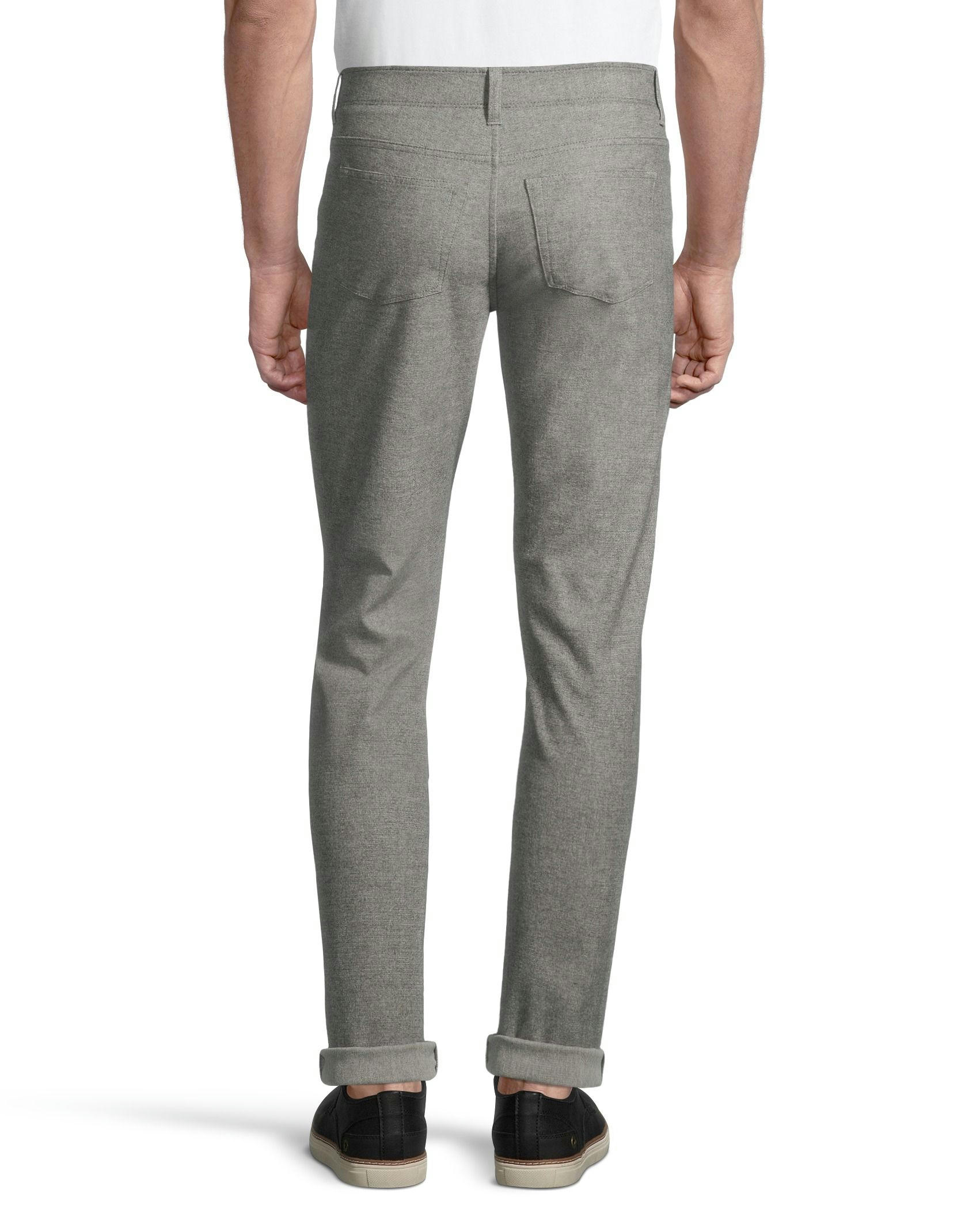 Denver Hayes Men's Stretch 5 Pocket Slim Chino Pants