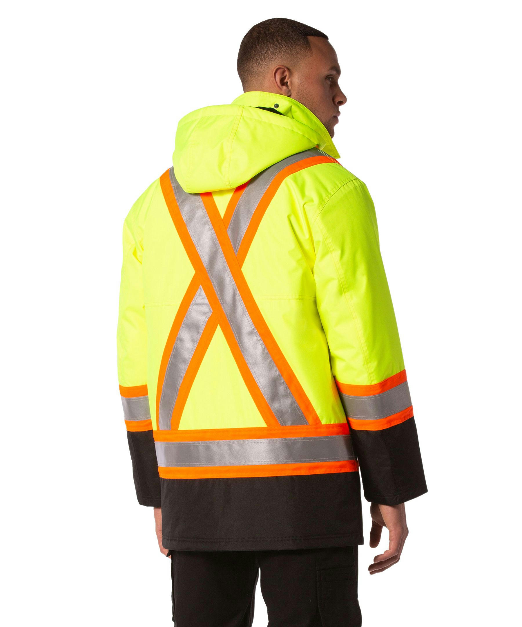 Dakota WorkPro Series Men's Class 2 Hi Vis 300D T-Max Lined Parka Jacket