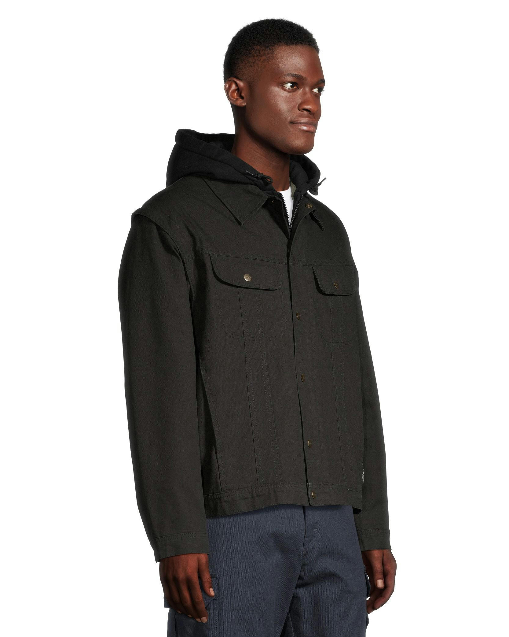 Dakota WorkPro Series Men's Washed Canvas Sherpa Lined Hooded Jacket