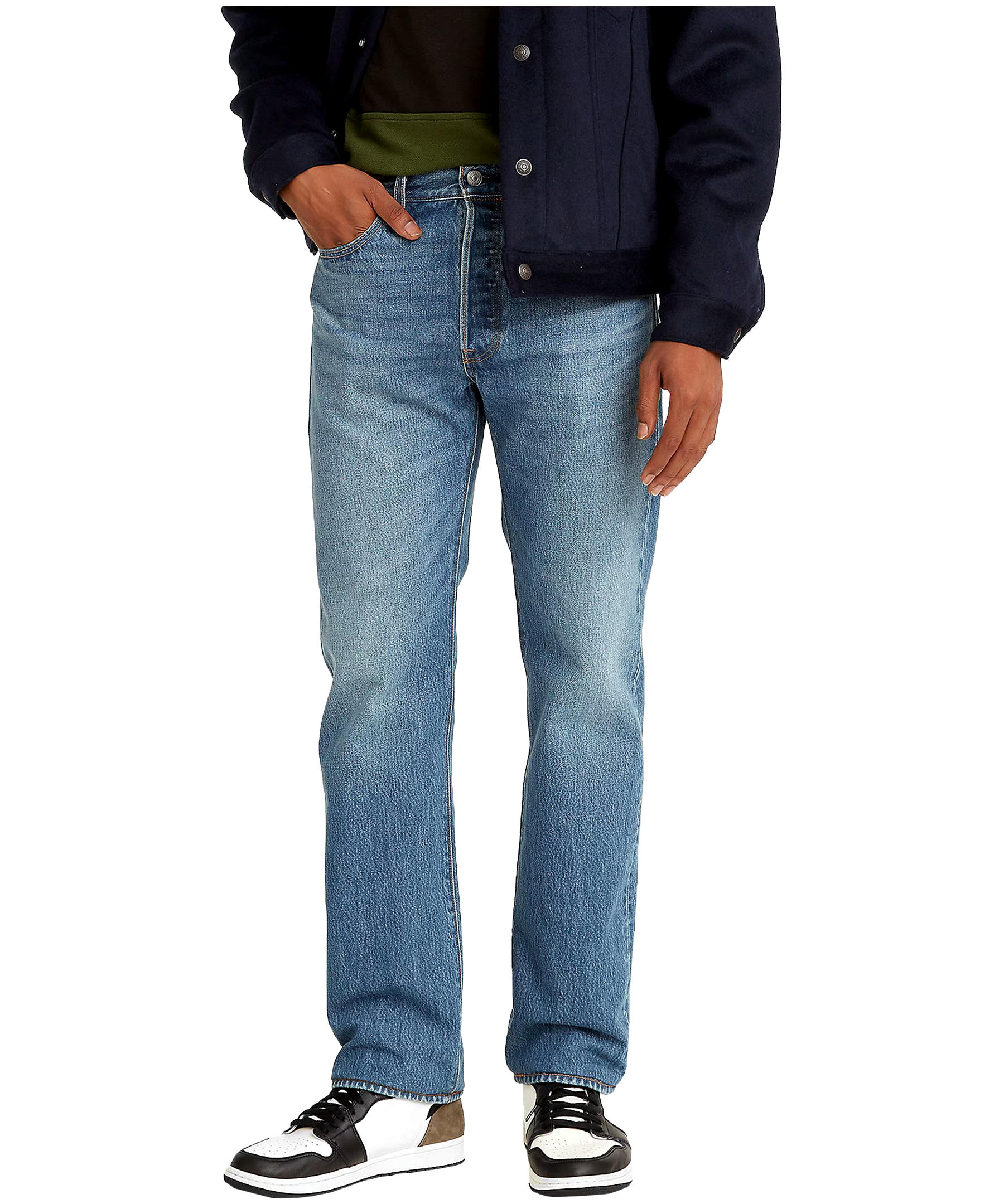 Levi's Men's 501 Original Mid Rise Straight Fit Jeans