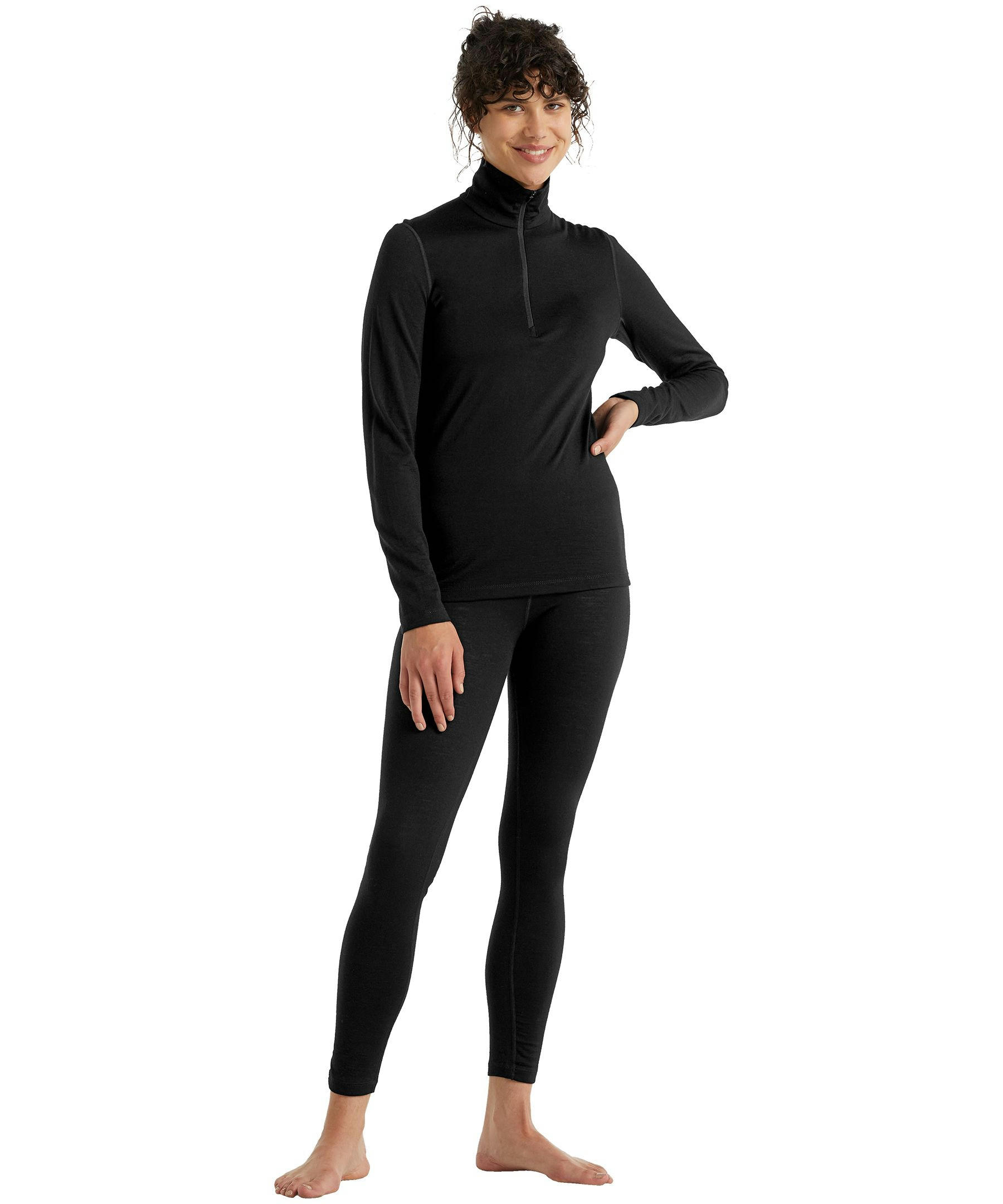 Icebreaker Women's 200 Oasis Long Sleeve Half Zip Base Layer Top