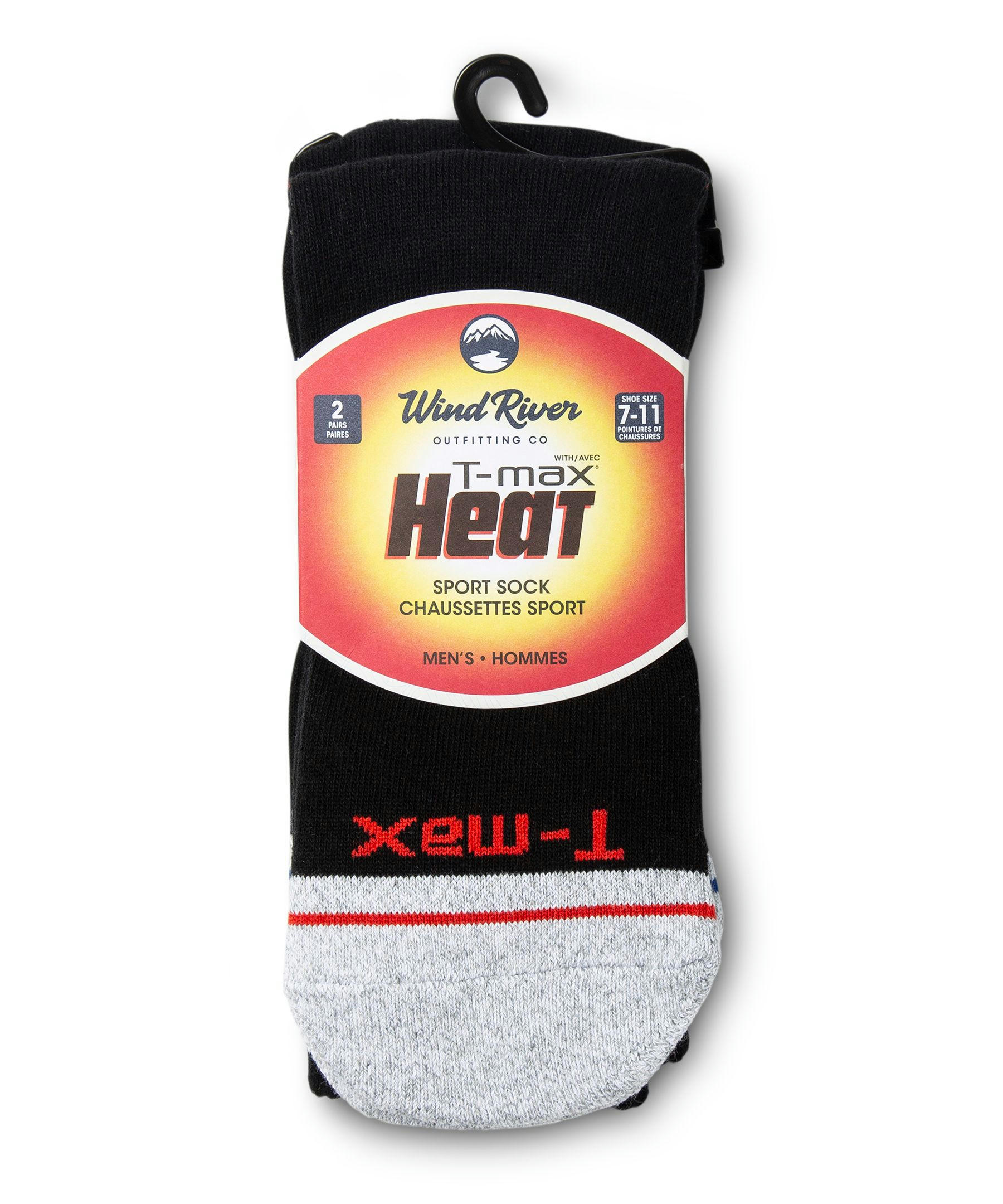 WindRiver Men's T-Max 2 Pack Sport Socks
