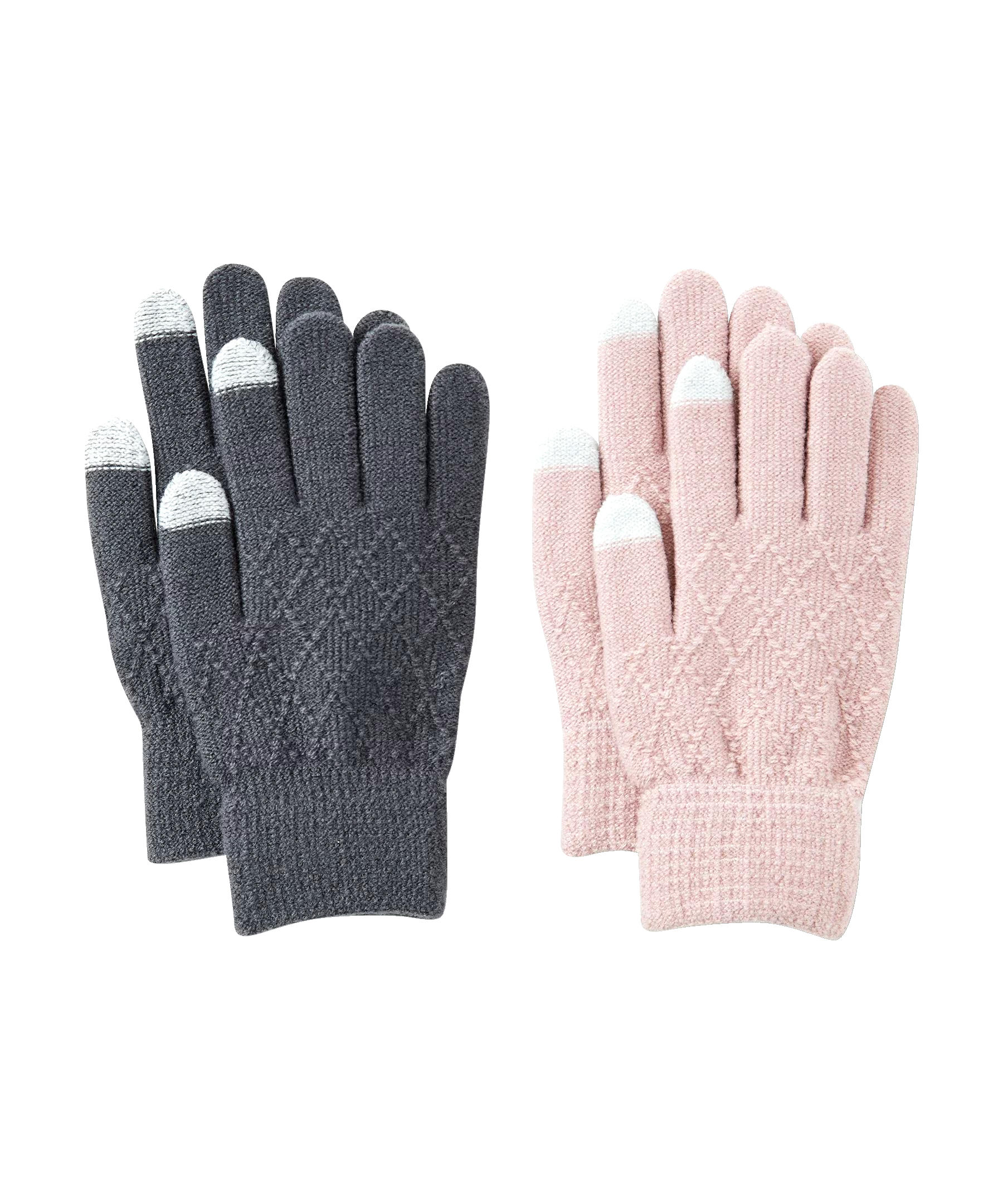 Denver Hayes Women's 2 Pack Textured Magic I-Touch Gloves