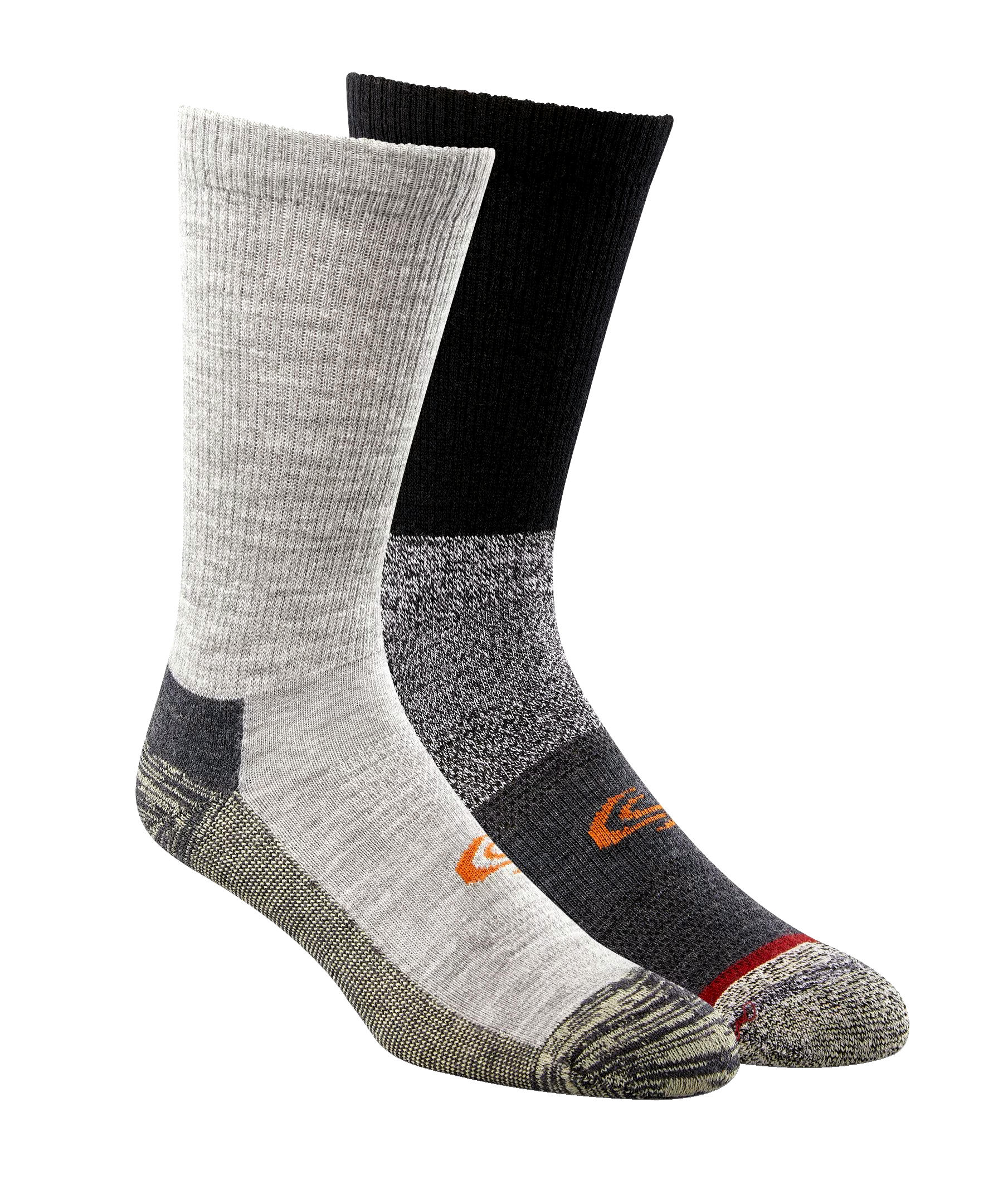 Copper Sole Men's 2 Pack Merino Wool Crew Socks
