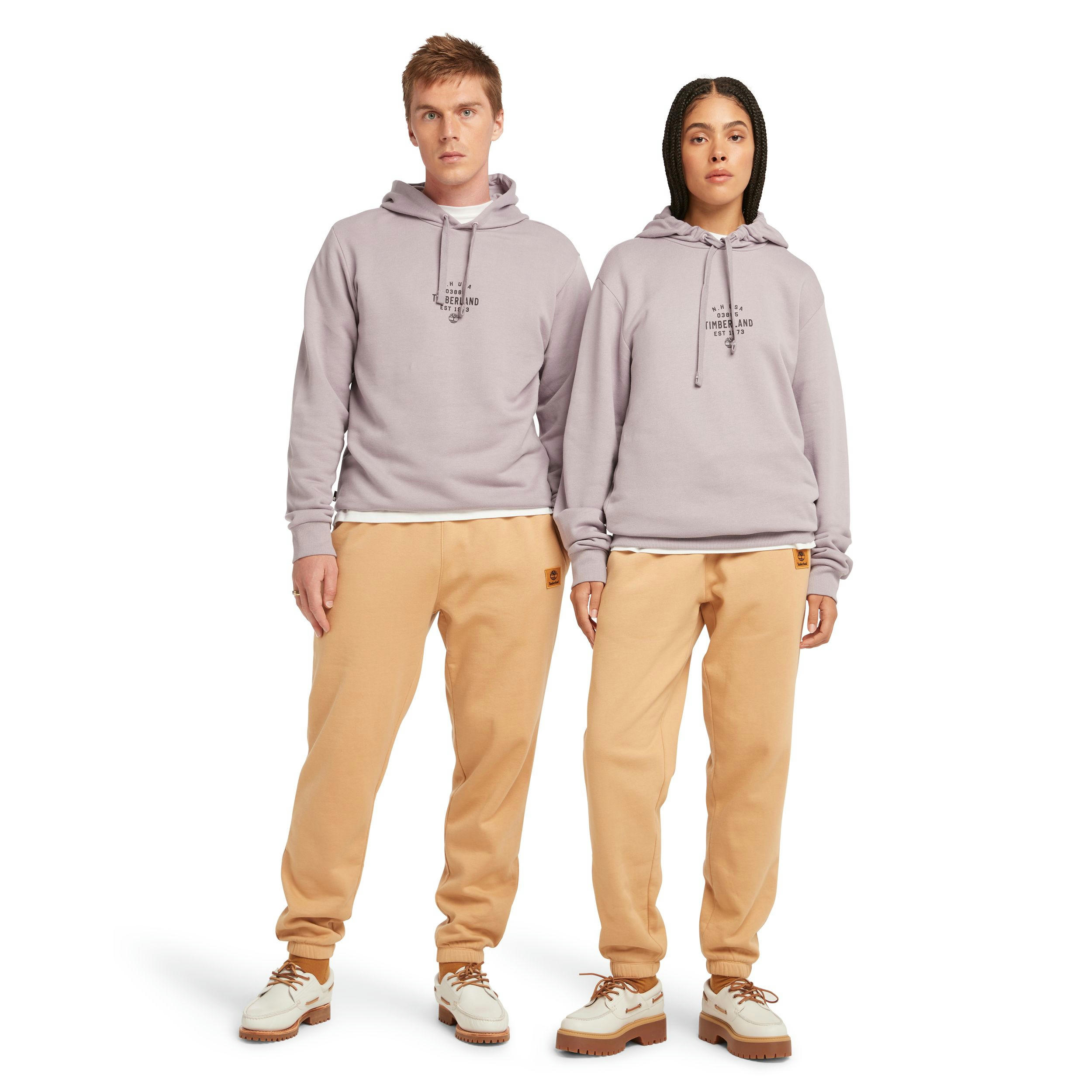 Timberland Men's Fleece Woven Badge Sweatpants