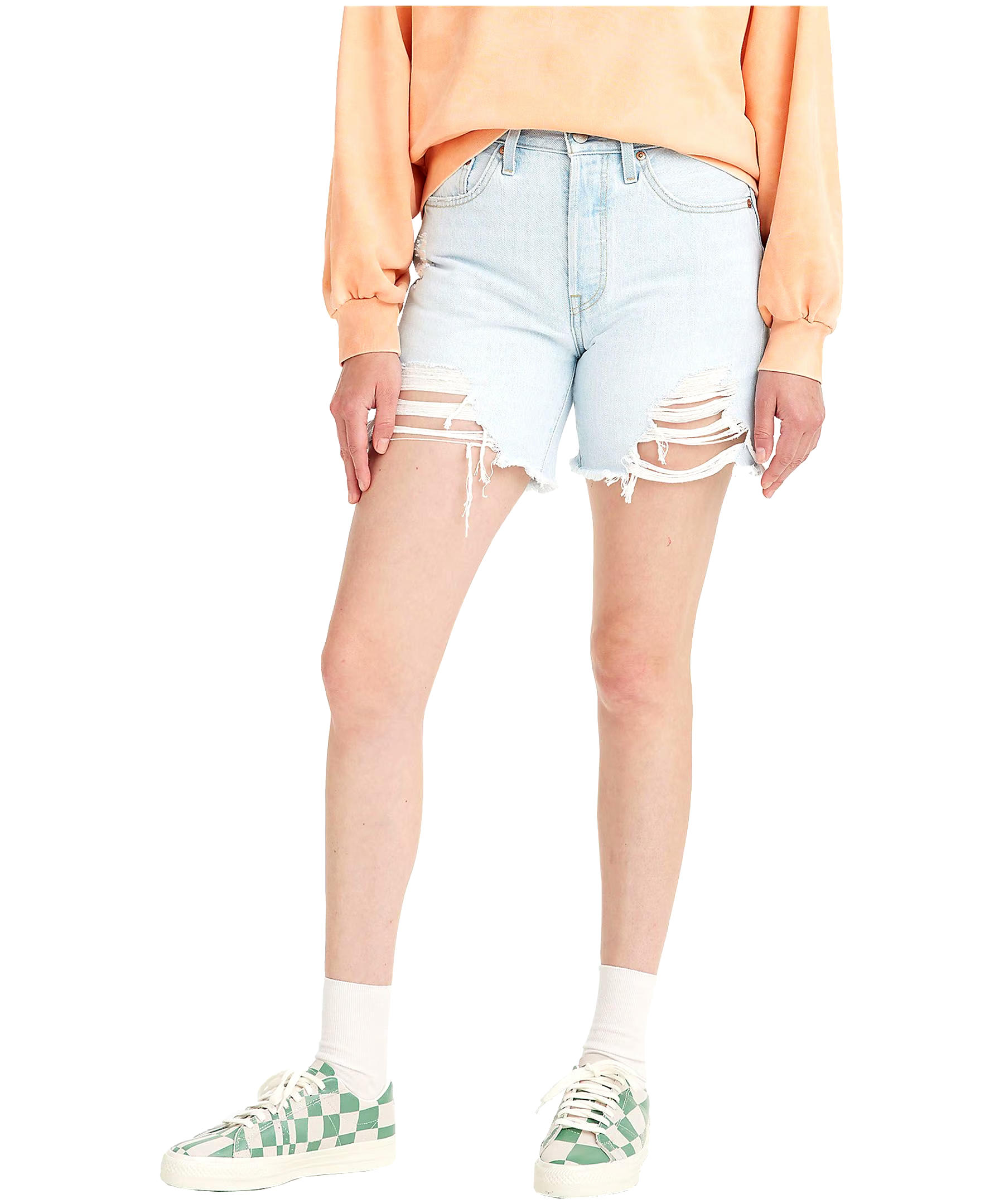 Levi's Women's 501 High Rise Jean Shorts - Light Indigo