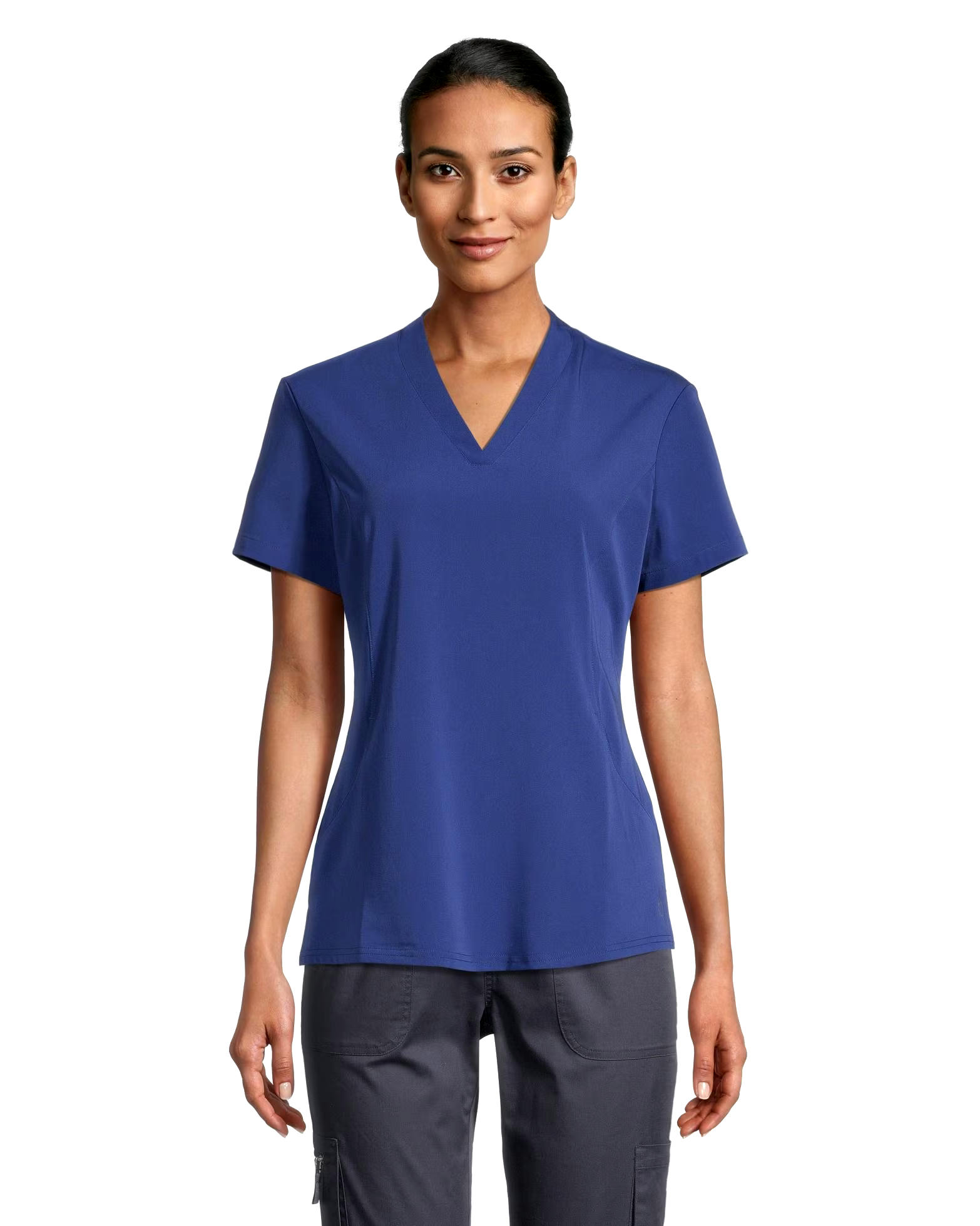 HEALTH PRO Women's Contour Side Scrub Top