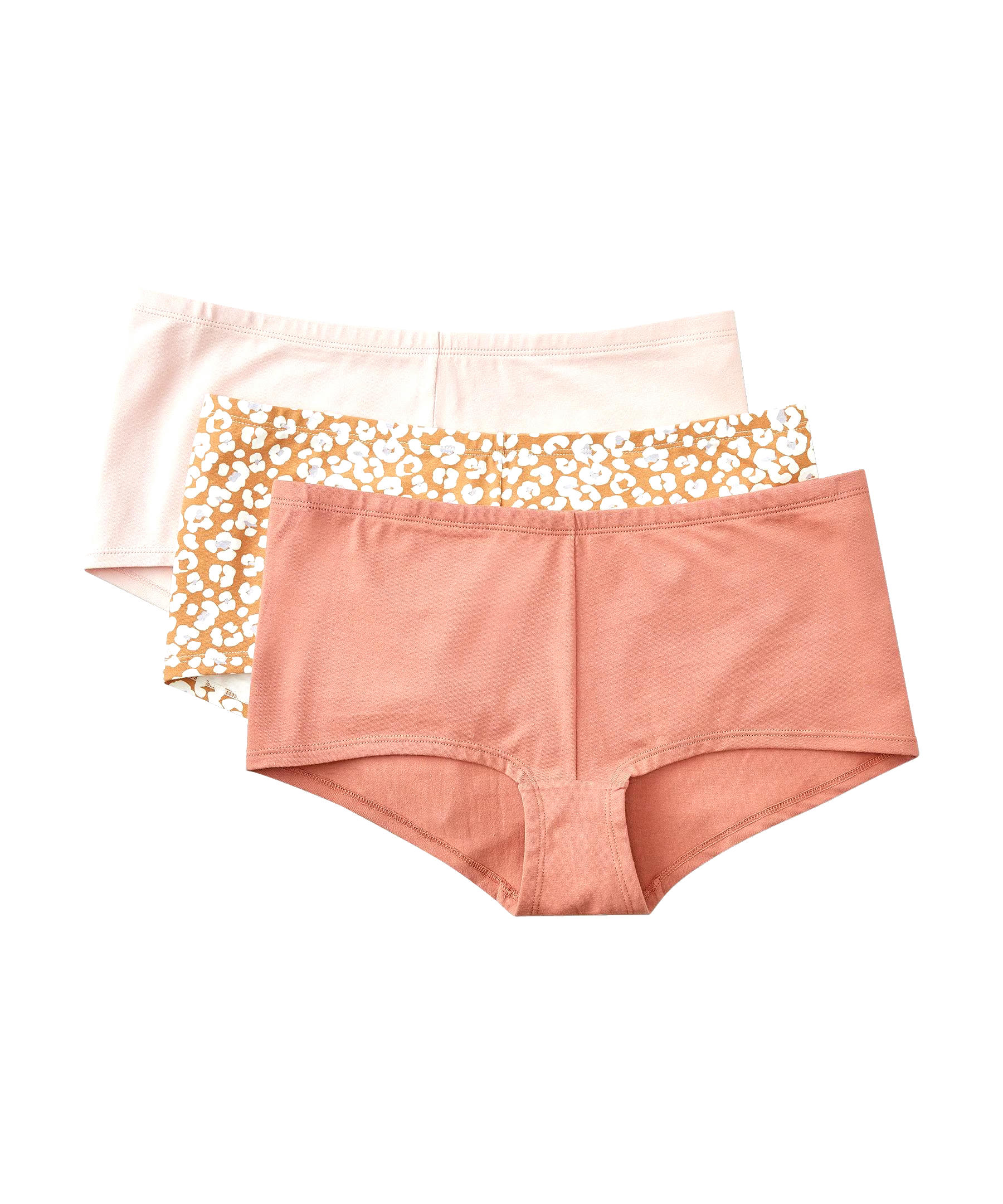 Denver Hayes Women's 3 Pack Cotton Stretch Boyshort Underwear