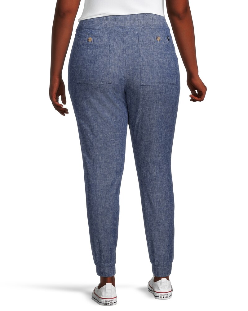 Denver Hayes Women's Linen High Rise Jogger Pants