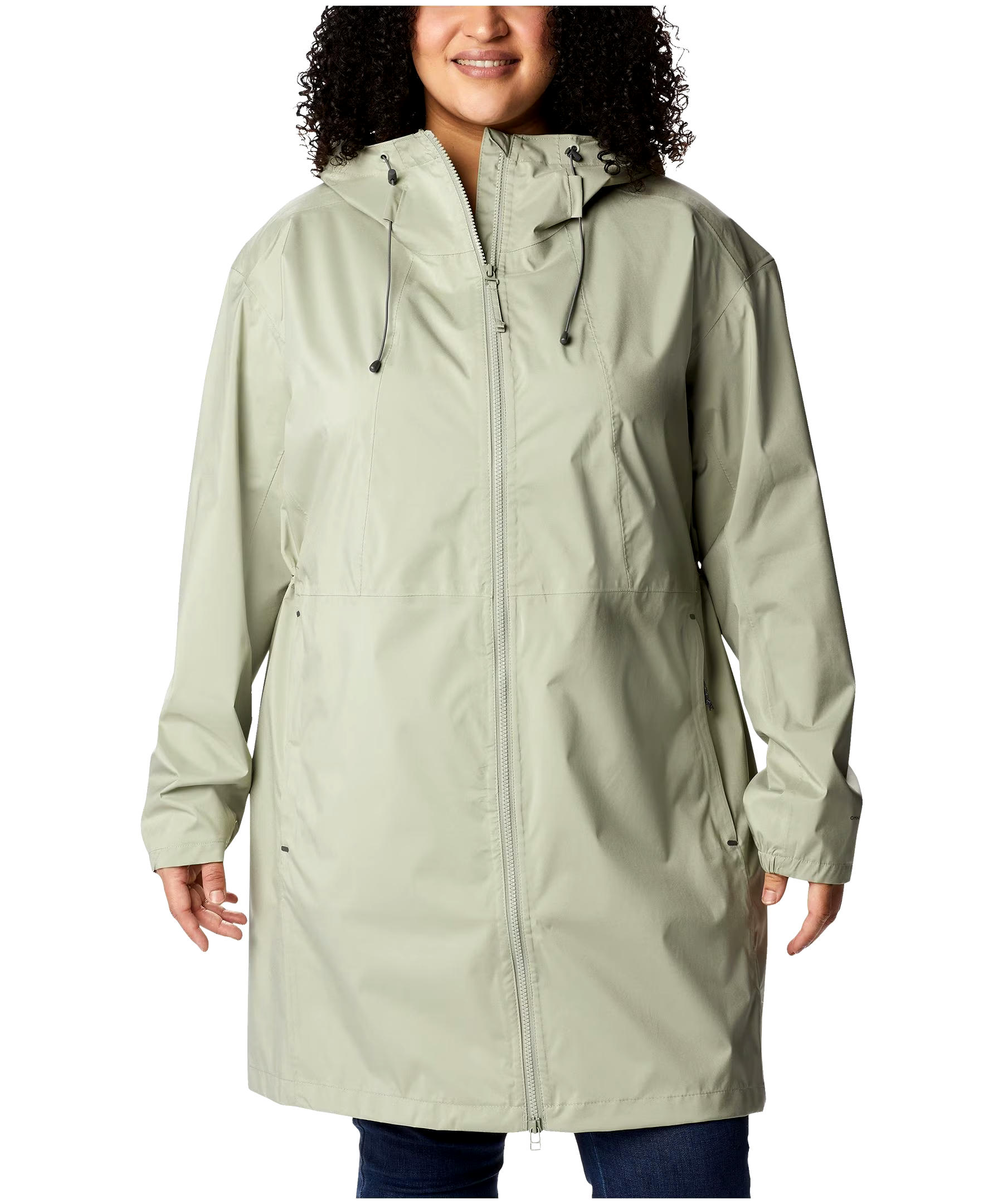 Columbia Women's Weekend Adventure Waterproof Omni-Tech Long Rain Jacket