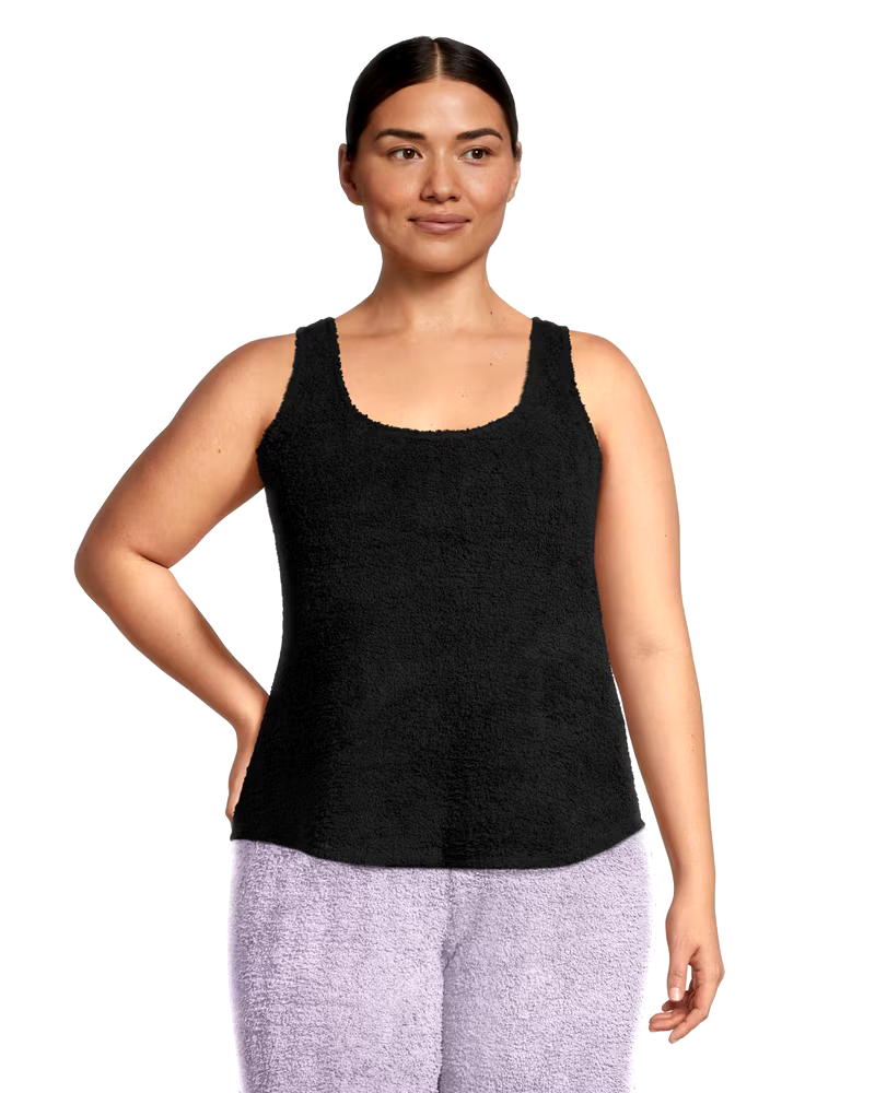 Denver Hayes Women's Cozy Plush Semi-Fitted Pajama Tank