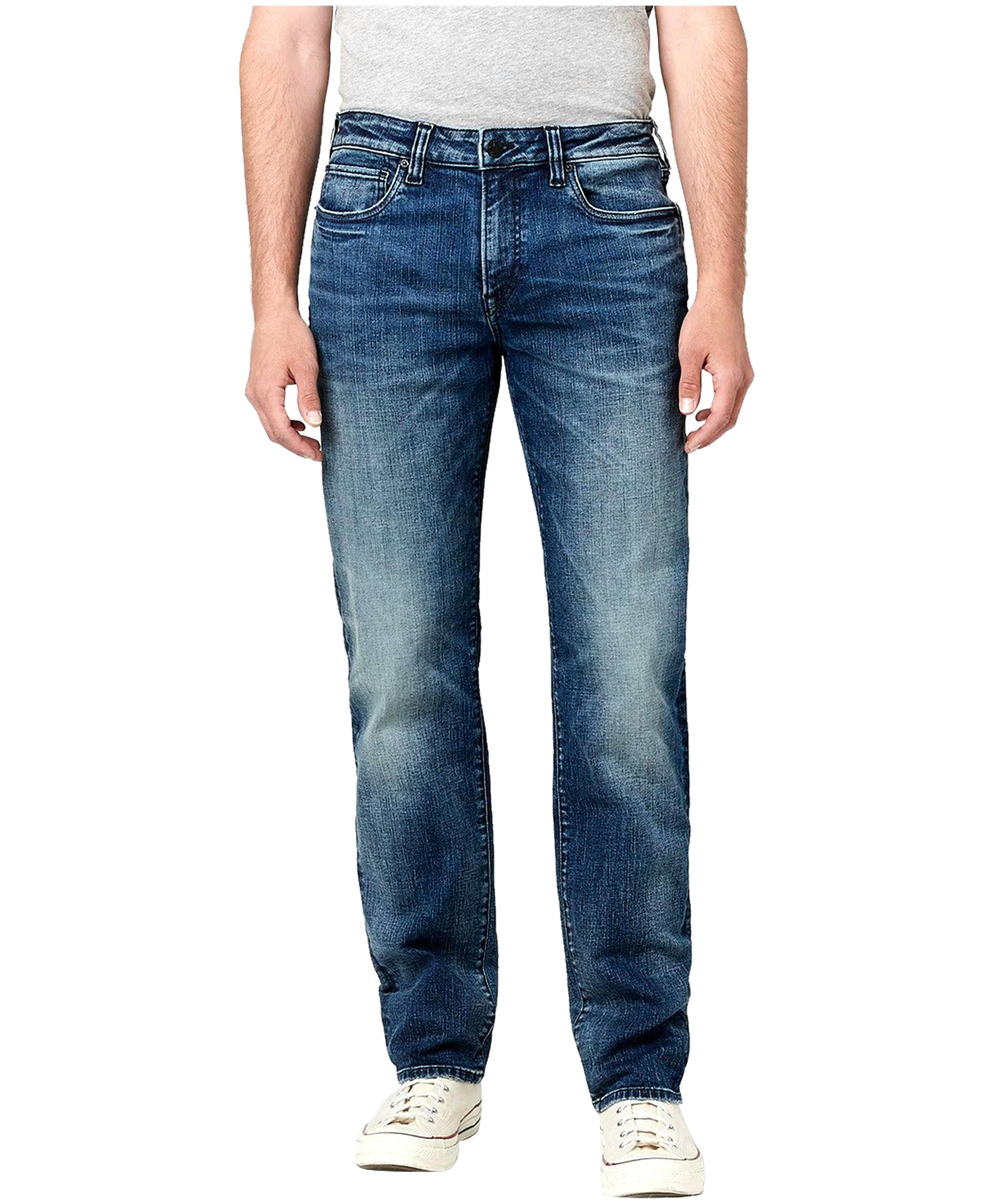 Buffalo Men's Ben Relaxed Fit Tapered Leg Medium Wash Jeans