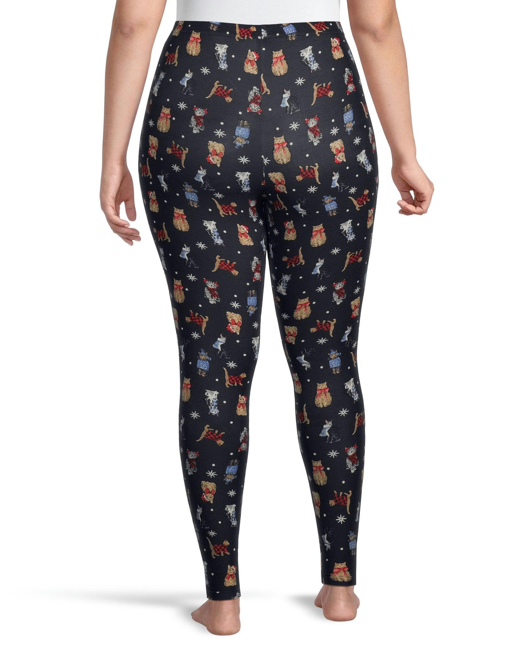 Denver Hayes Women's Holiday Print Lounge Leggings