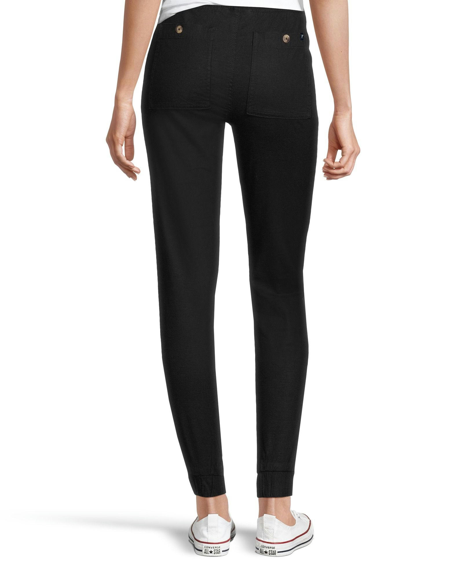 Denver Hayes Women's Linen High Rise Jogger Pants