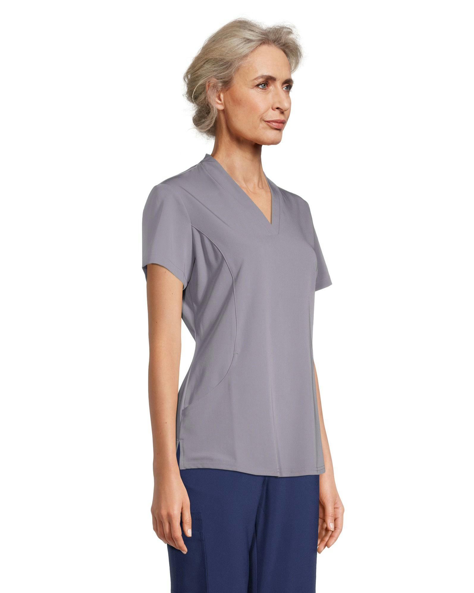 Health Pro Women's Contour Side Scrub Top