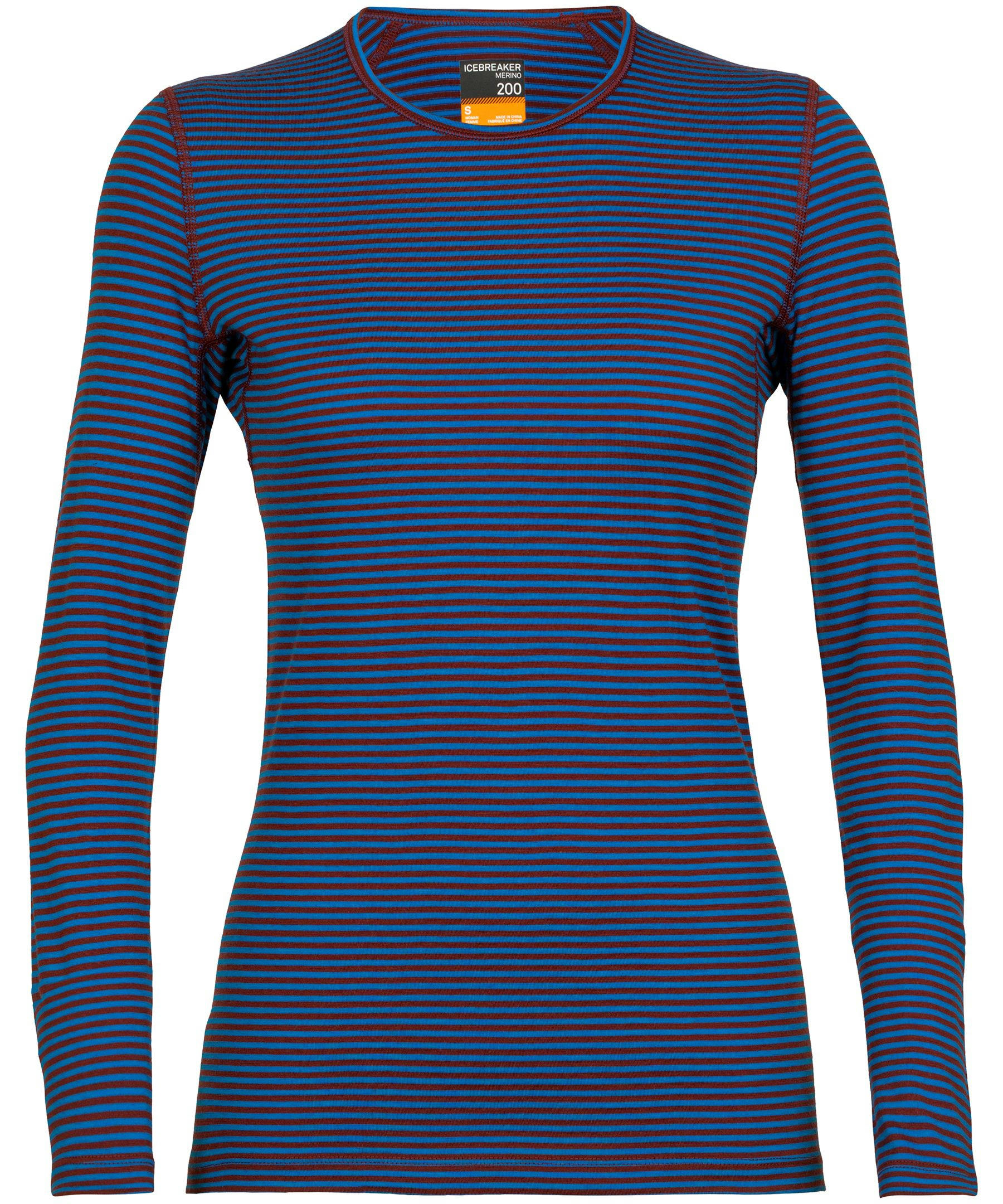 Icebreaker Women's 200 Oasis Crewneck Long Sleeve Base Layer Top