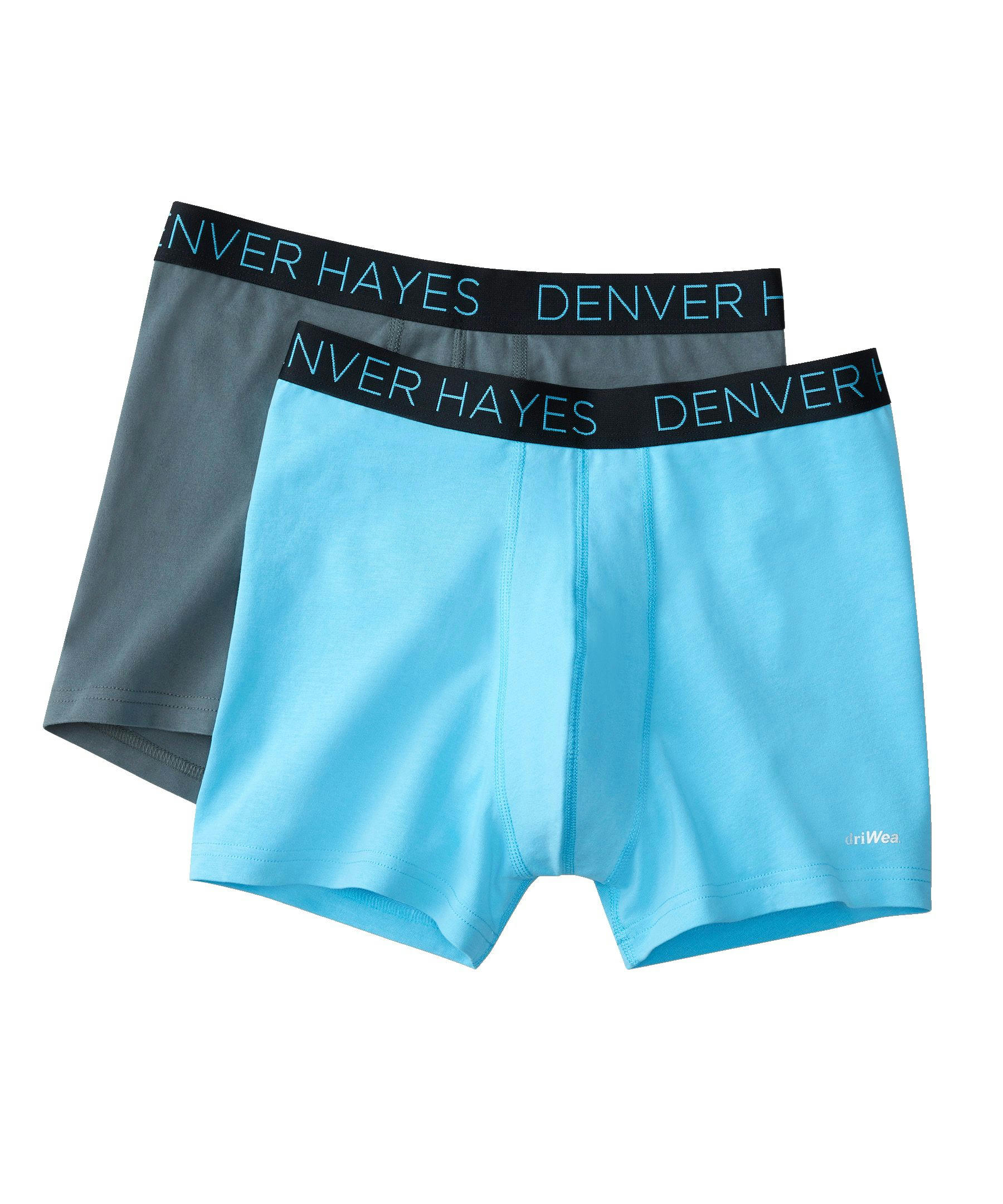 Denver Hayes Men's 2-Pack DriWear Trunk Brief