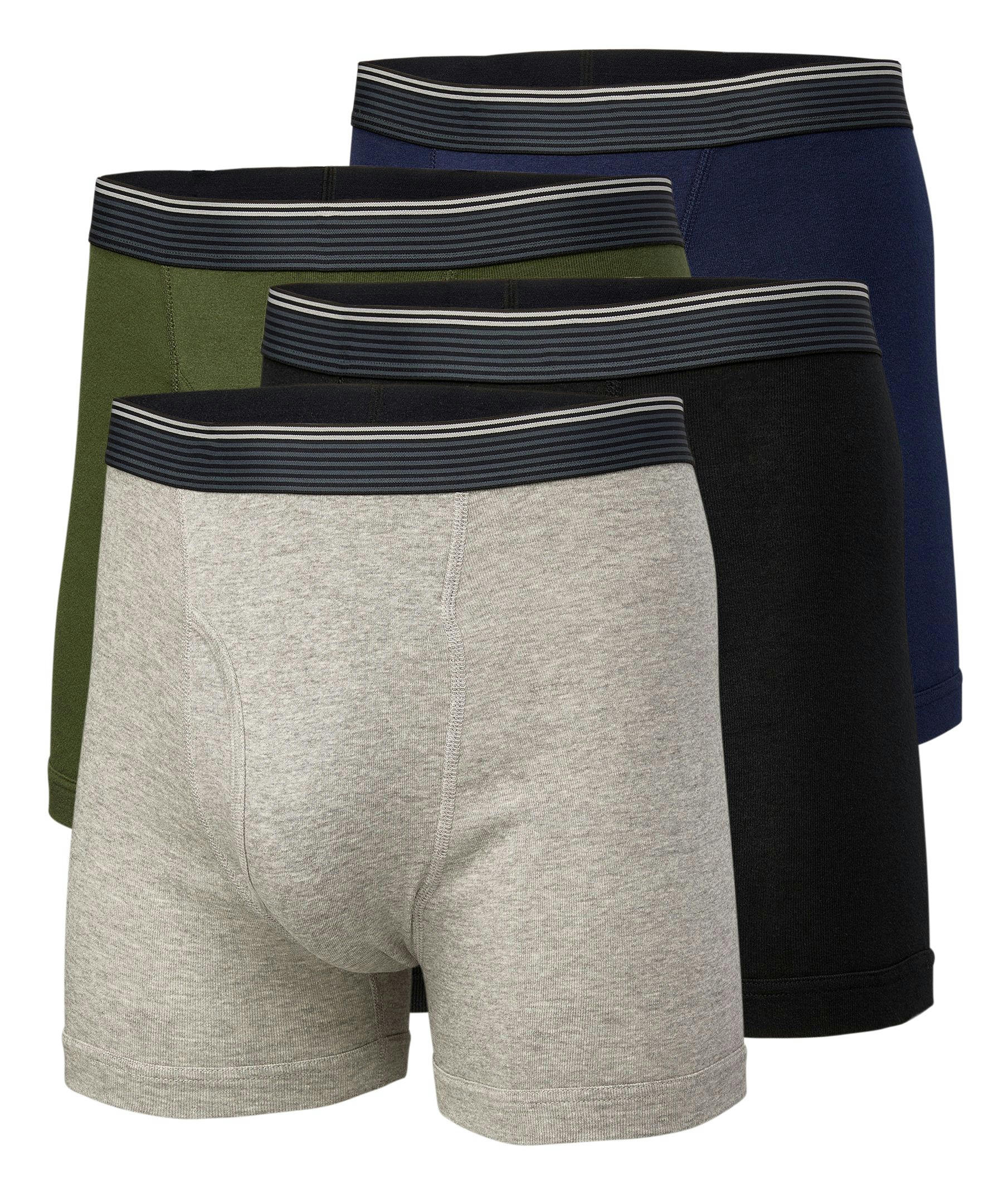 Denver Hayes Men's 4 Pack Classic Boxer Briefs Underwear