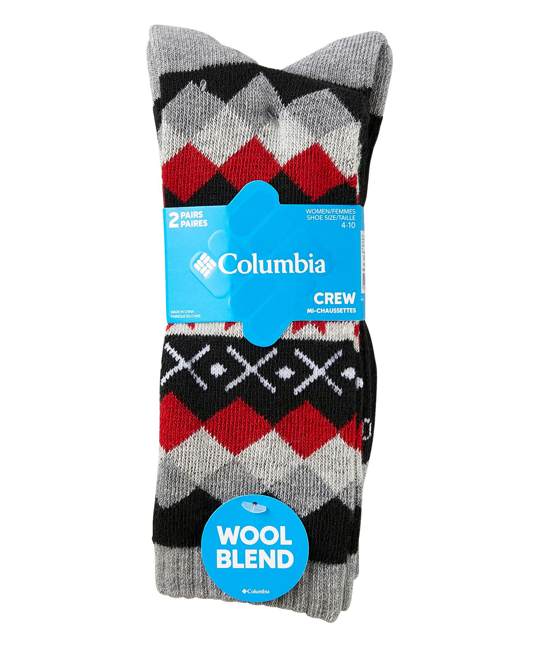 Columbia Women's 2-Pack Wool Crew Socks