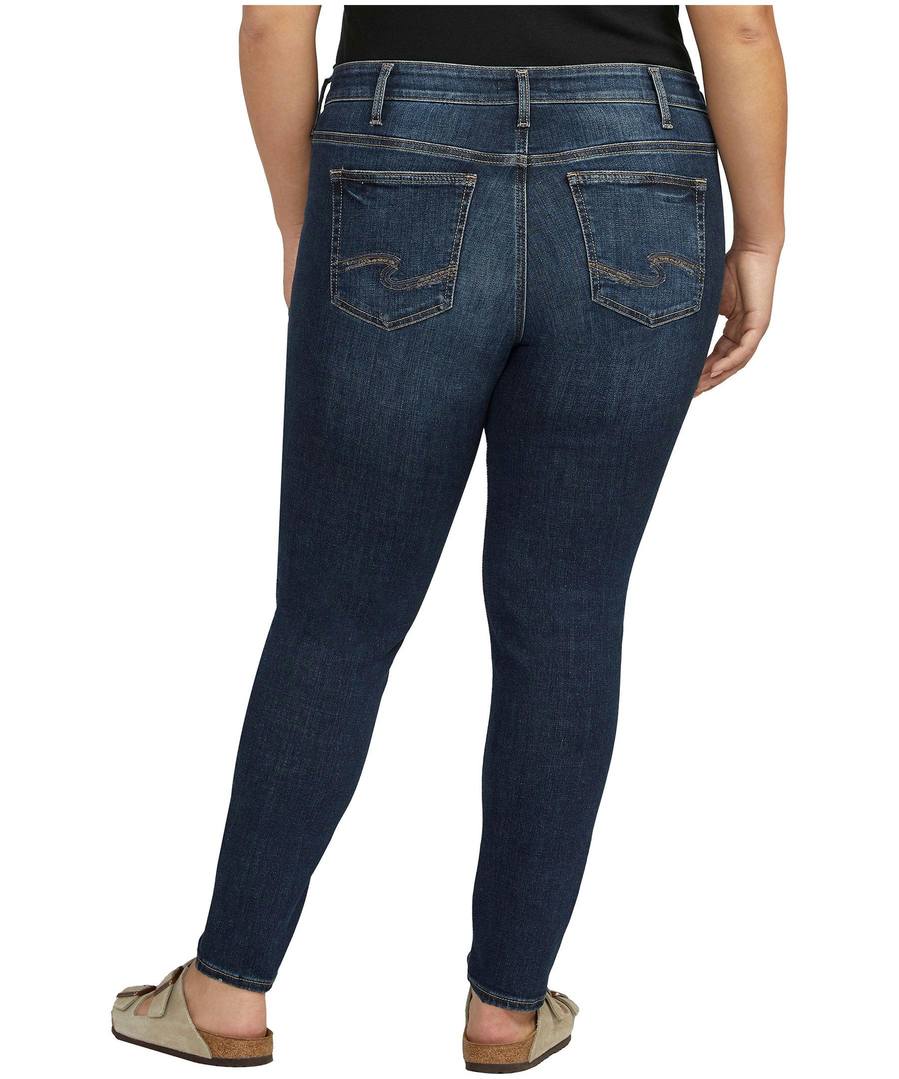 Silver Women's Elyse Mid Rise Comfort Fit Skinny Jeans