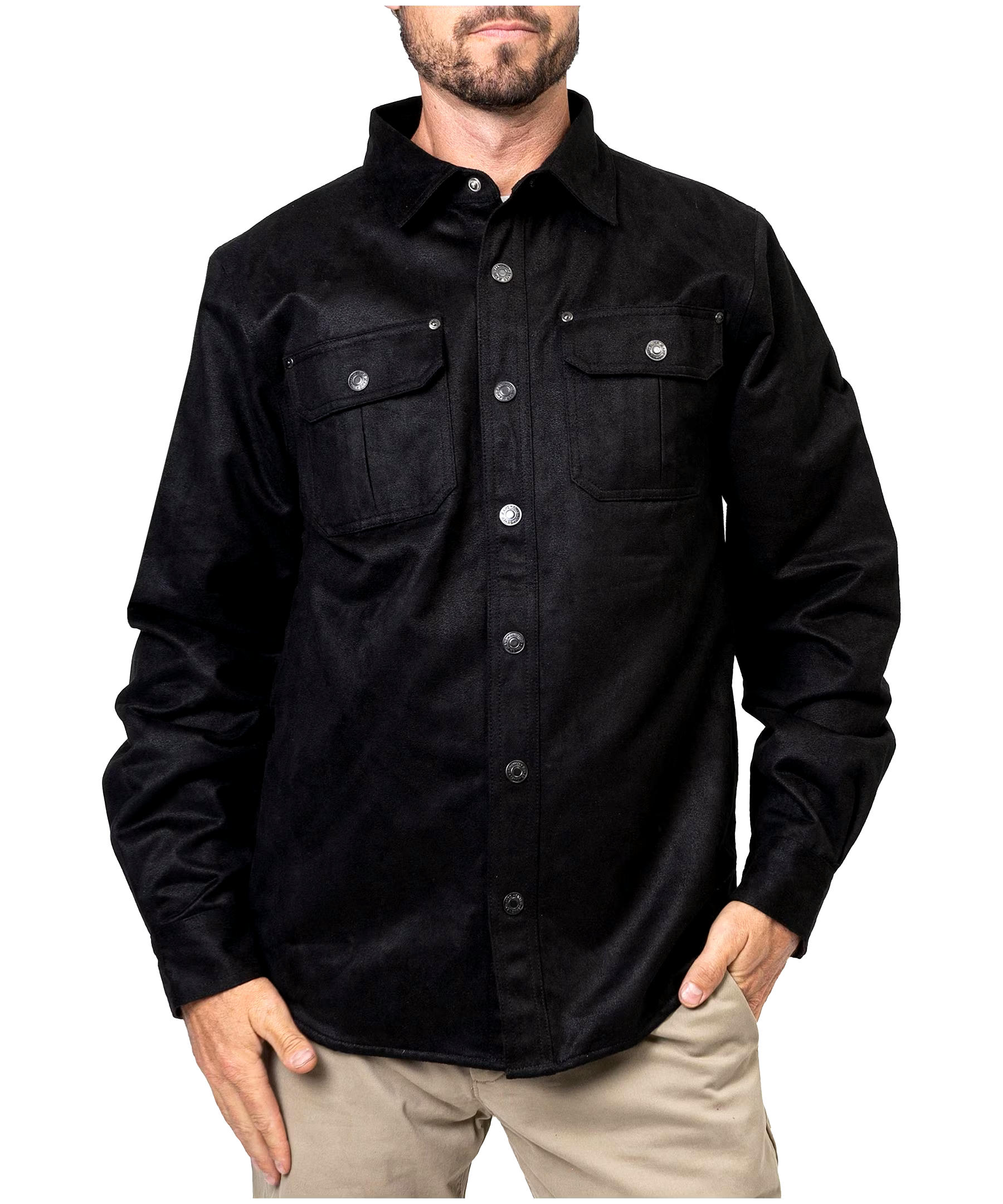 Silver Men's Lined Shacket