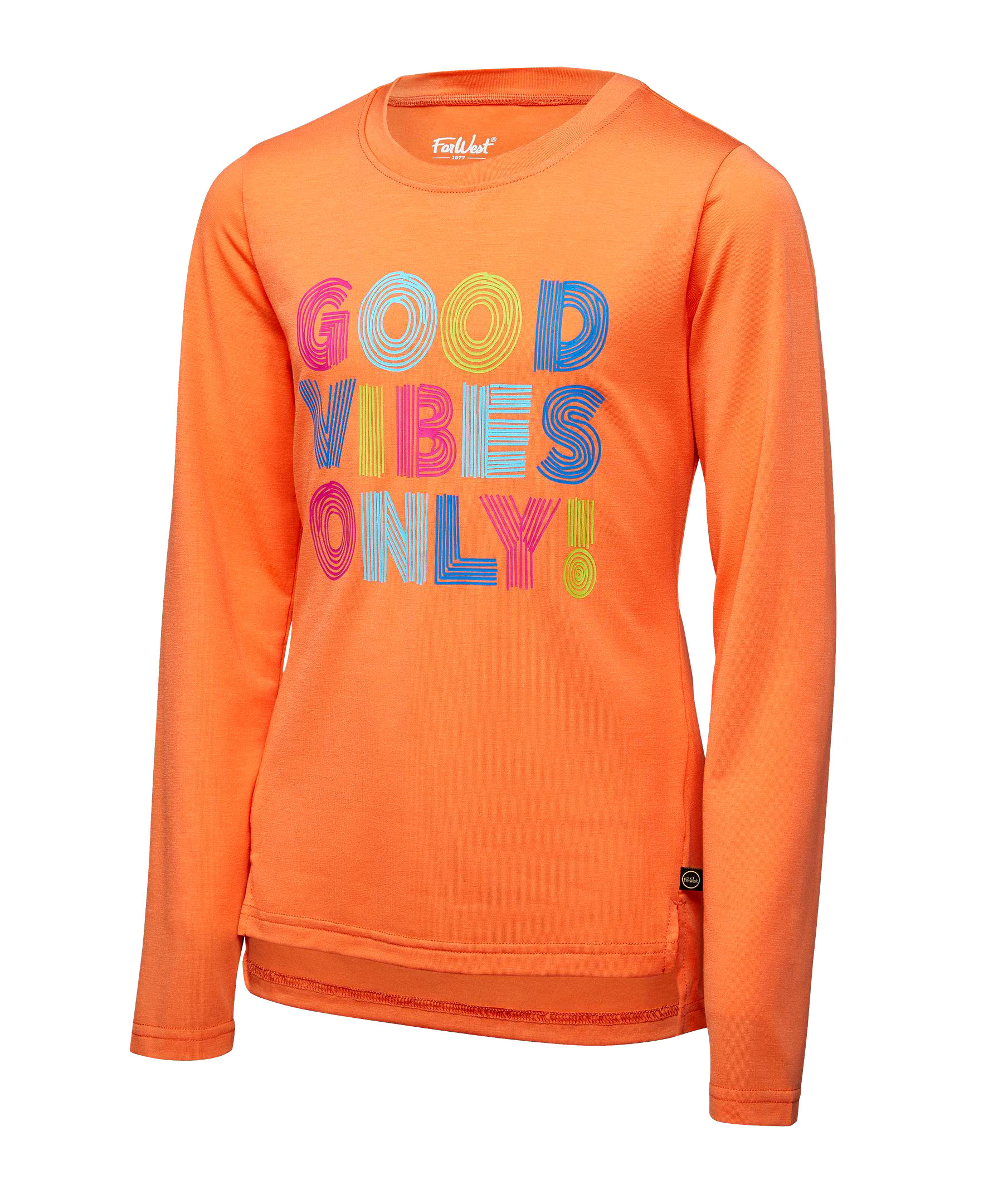 FarWest Girls' 7-16 Years Graphic Crew Neck Long Sleeve T Shirt