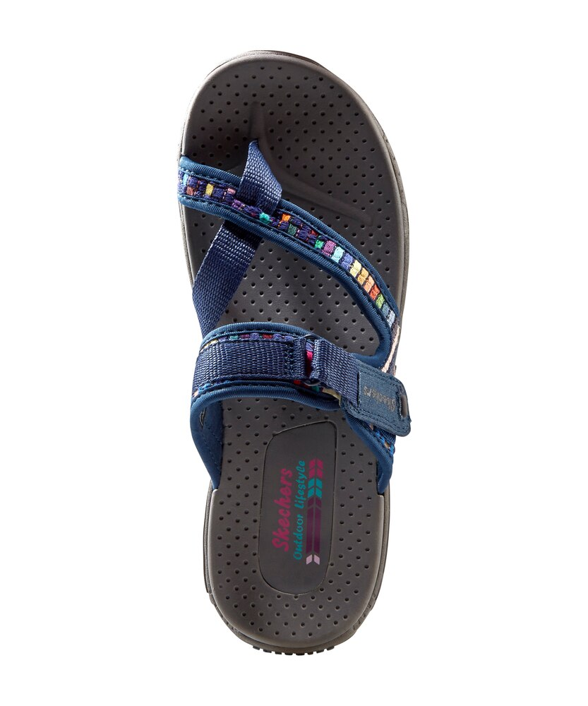 Skechers Women's Reggae Mad Swag Cross Strap Sporty Sandals - Navy