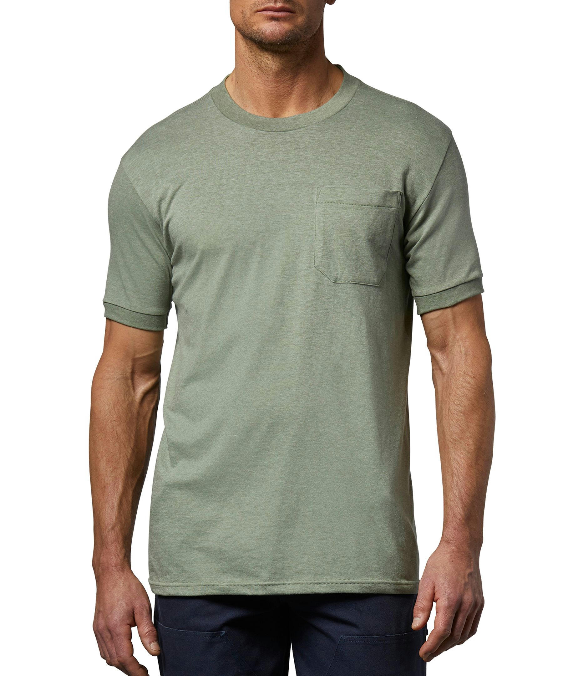 Aggressor Men's Crewneck Work T-Shirt With FRESHTECH