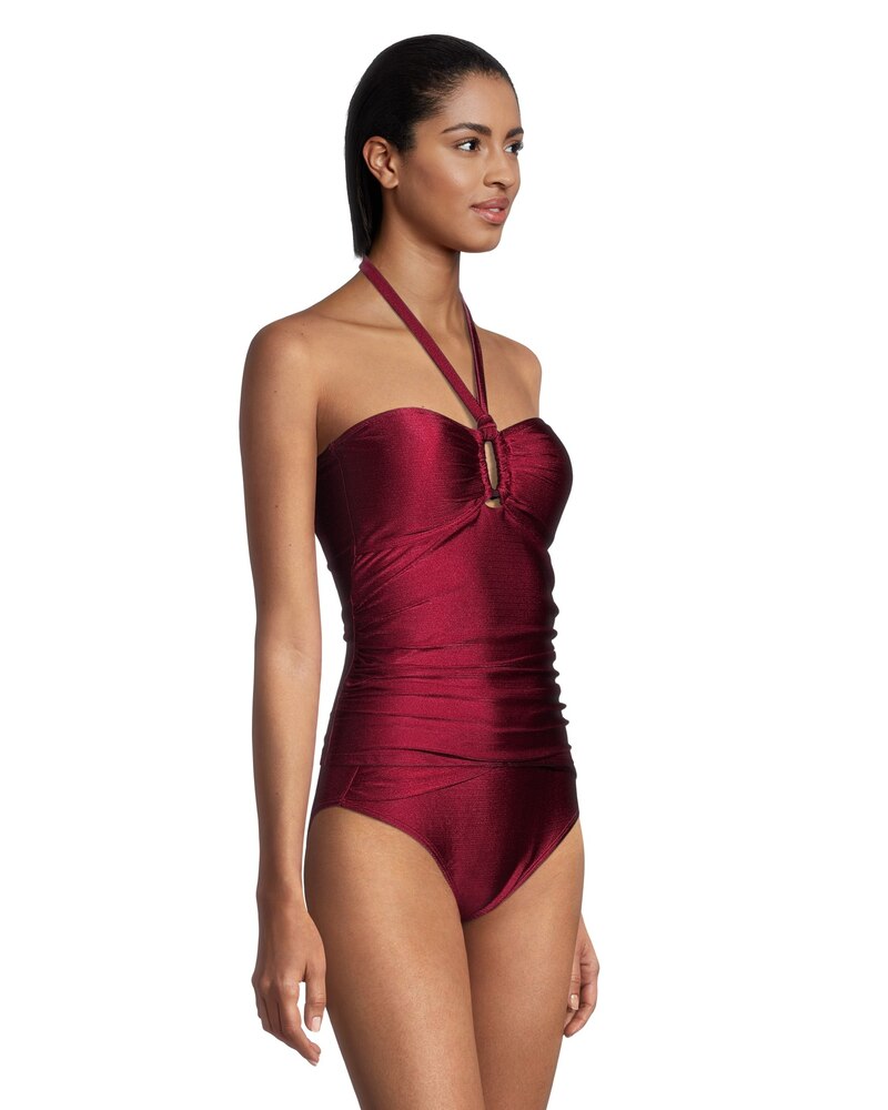 Women's Halter Bandeau Tankini Swim Top