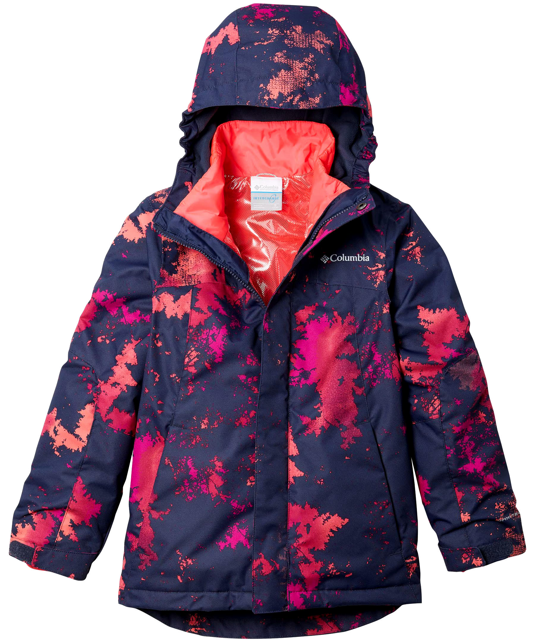 Columbia Girls' 7-16 Years Waterproof Whirlbird II Interchange Breathable Jacket