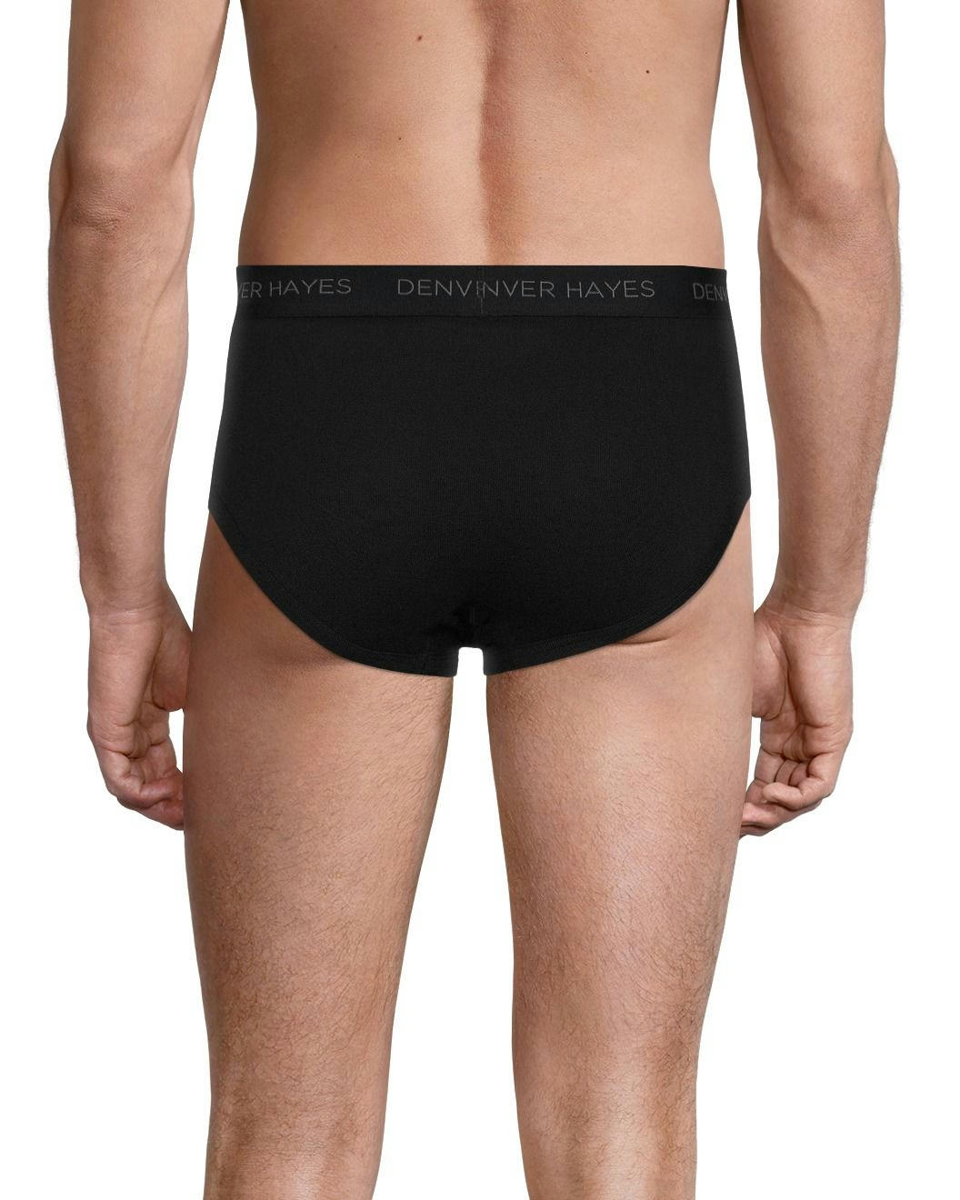Denver Hayes Men's Classic 3 Pack Cotton Underwear Modern Briefs