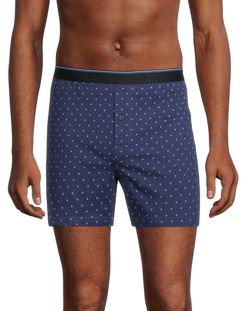 Denver Hayes Men's 2 Pack Yarn Dye Loose Fit Boxer Briefs