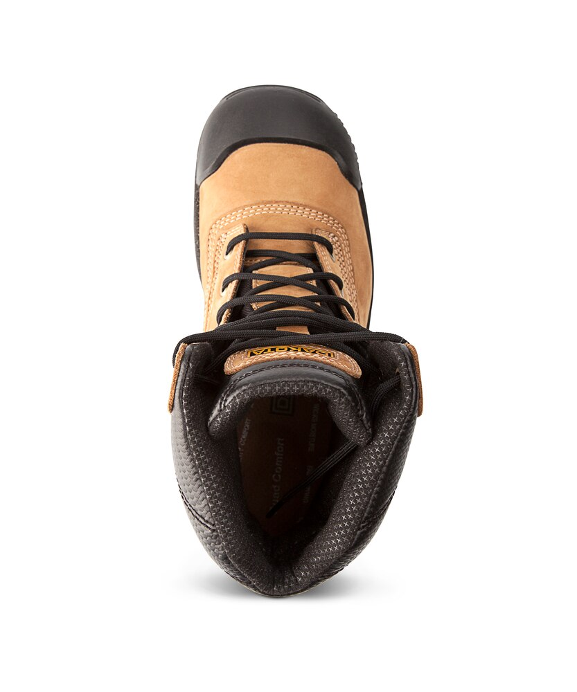 Dakota WorkPro Series Women's 8 Inch Quad Comfort Basic Steel Toe Composite Plate Nubuck Leather Work Boots - Brown