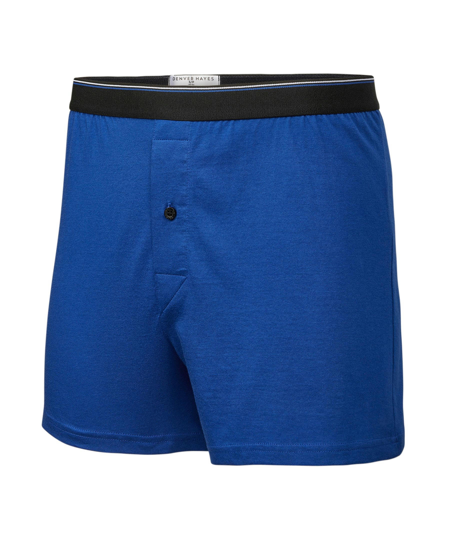 Denver Hayes Men's 2 Pack Yarn Dye Loose Fit Boxer Briefs