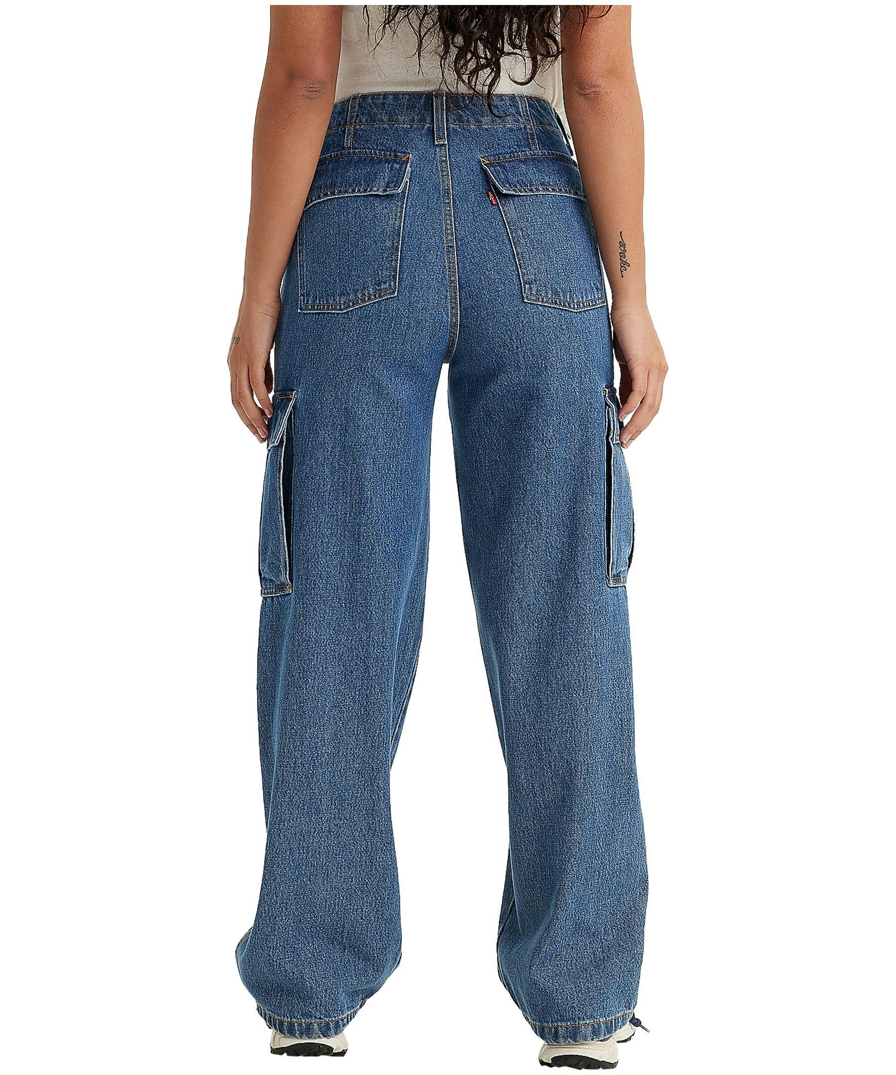 Levi's Women's '94 Baggy Mid Rise Vintage Fit Straight Leg Cargo Jeans