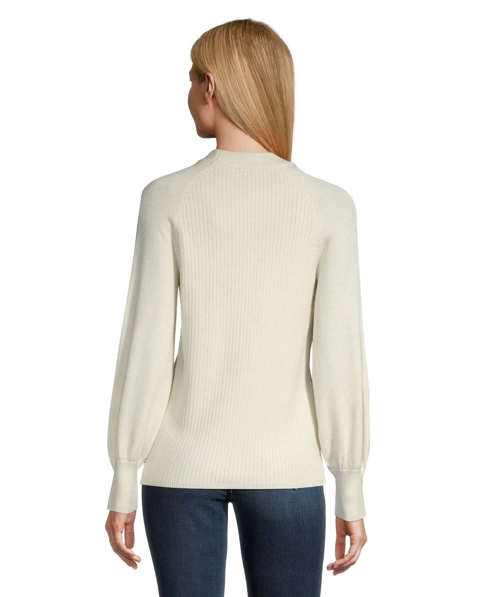 Denver Hayes Women's Crewneck Raglan Bell Sleeve Pullover Sweater