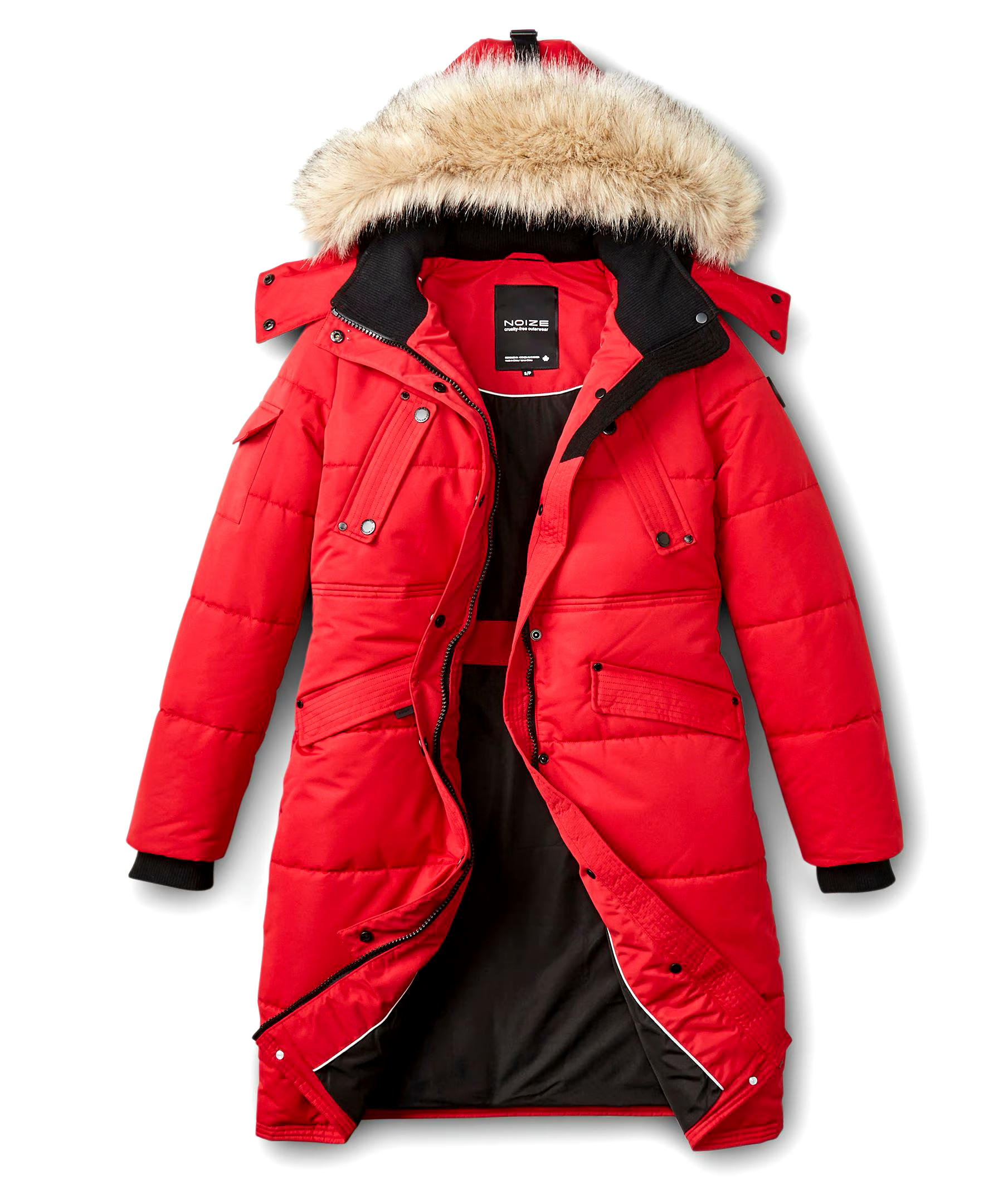 Noize Women's Kaylee Long Quilted Parka Jacket