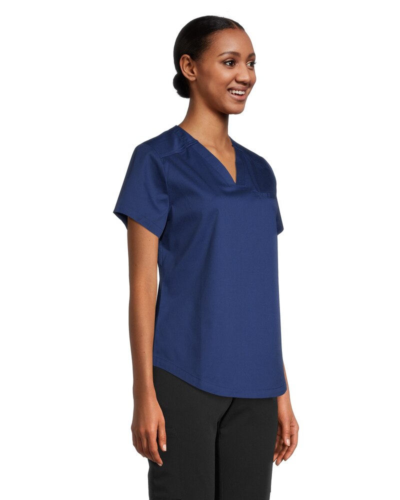 HEALTH PRO Women's 3 Pocket Tuck V-Neck Scrub Top