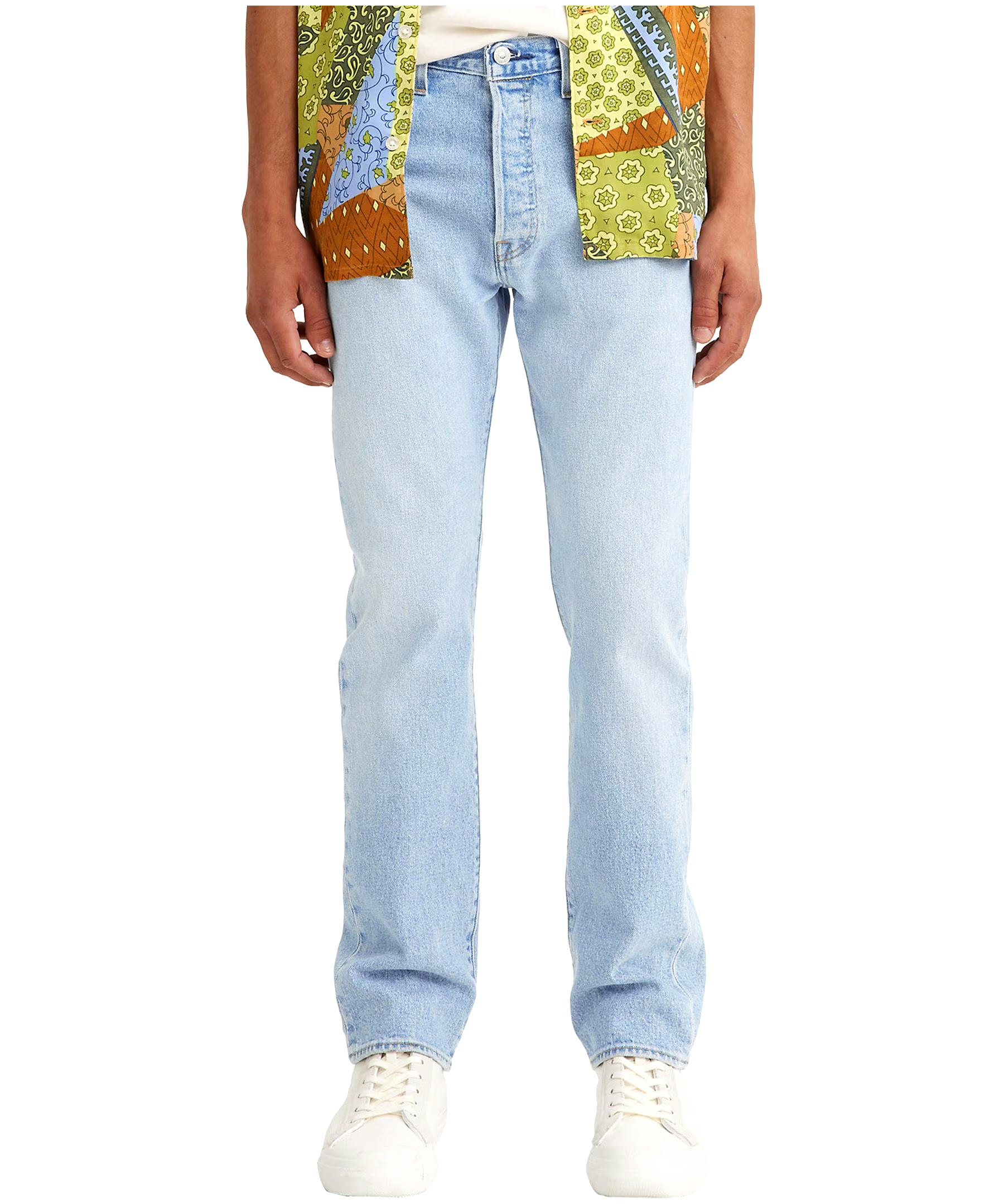 Levi's Men's 501 Mid Rise Straight Leg Button Fly Brooklyn Street Jeans