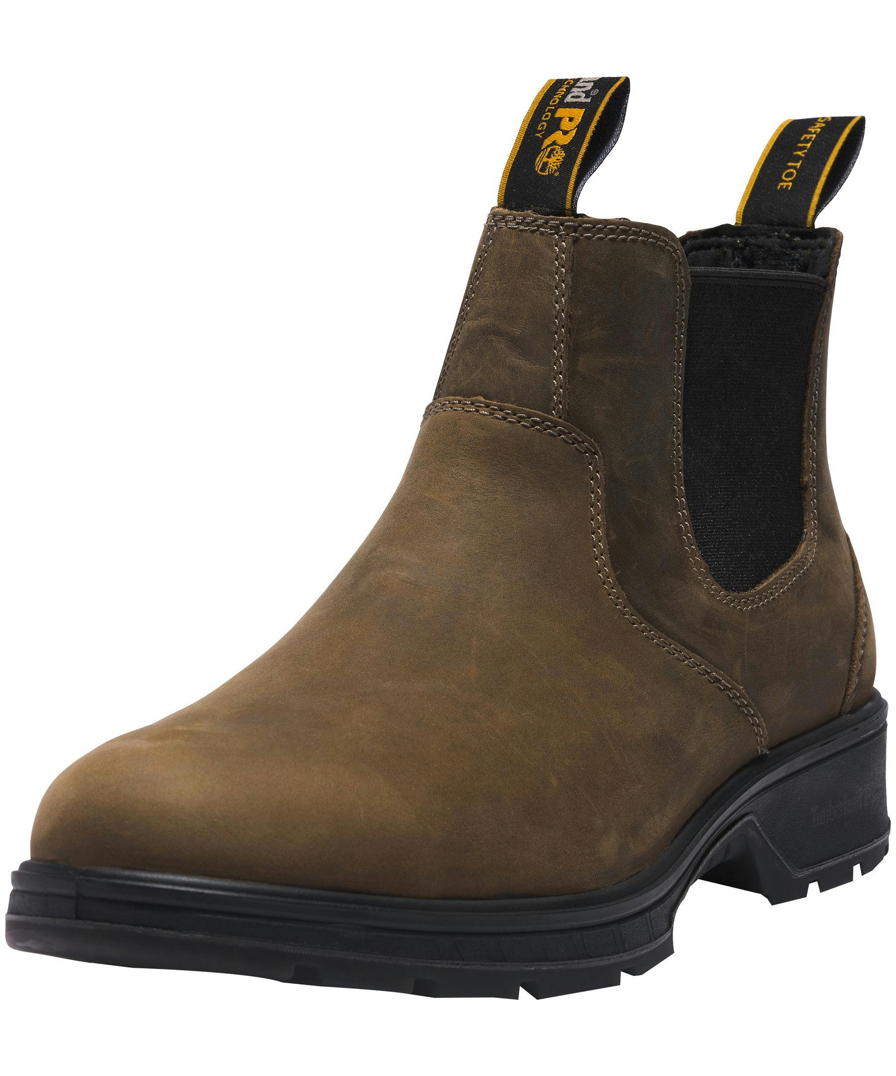 Timberland PRO Women's Nashoba 6 Inch Composite Toe Composite Plate Pull On Chelsea Work Boots