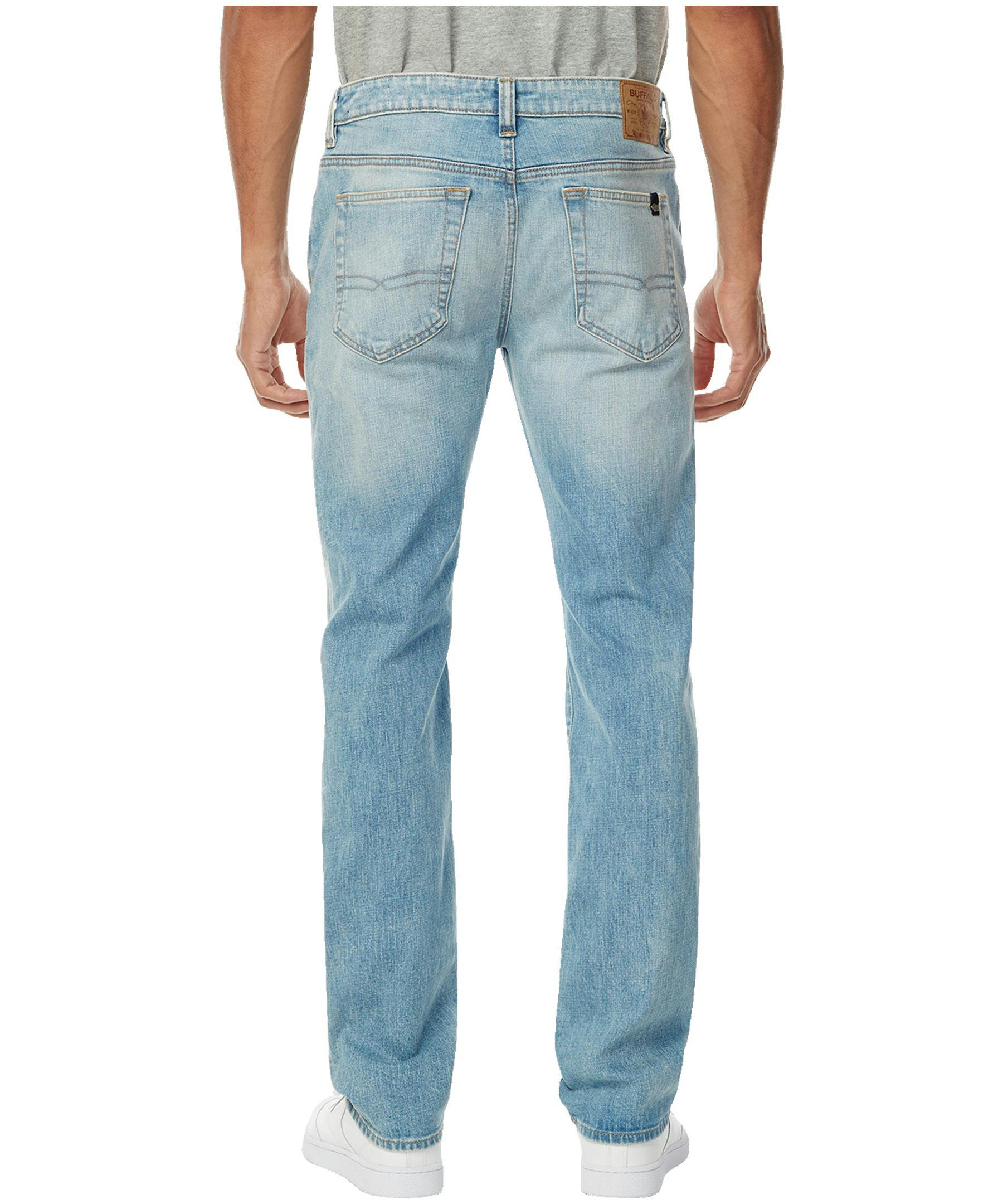 Buffalo Men's Six Straight Leg Acid Wash Jeans