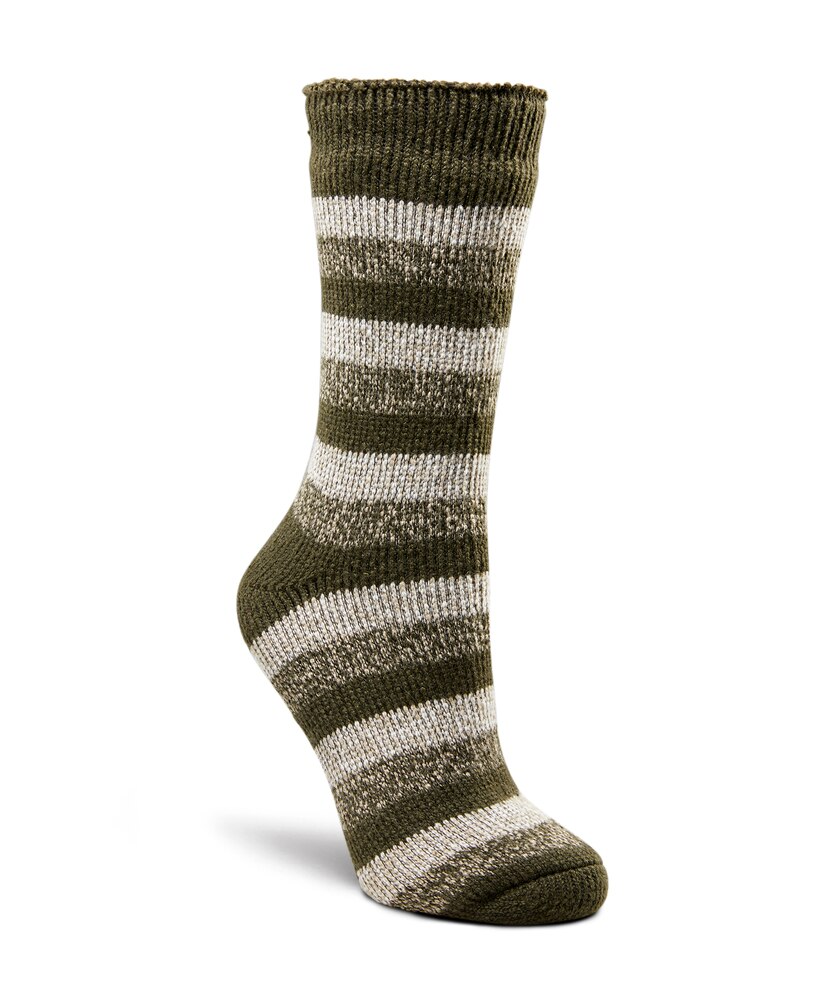WindRiver Women's T-Max Heat Stripe Thermal Crew Socks