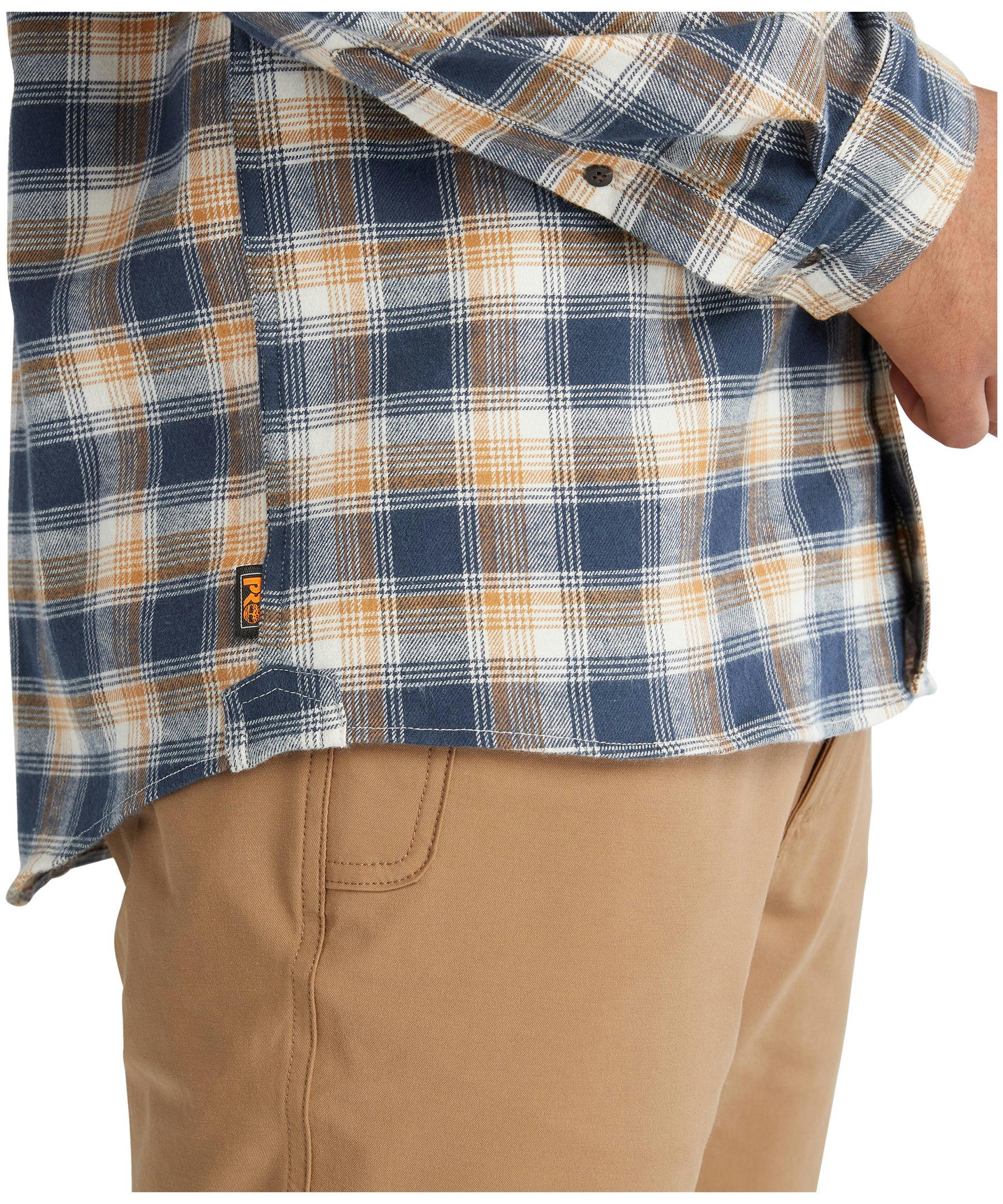 Timberland Pro Men's Woodfort Lightweight Long Sleeve Original Fit Flannel Shirt