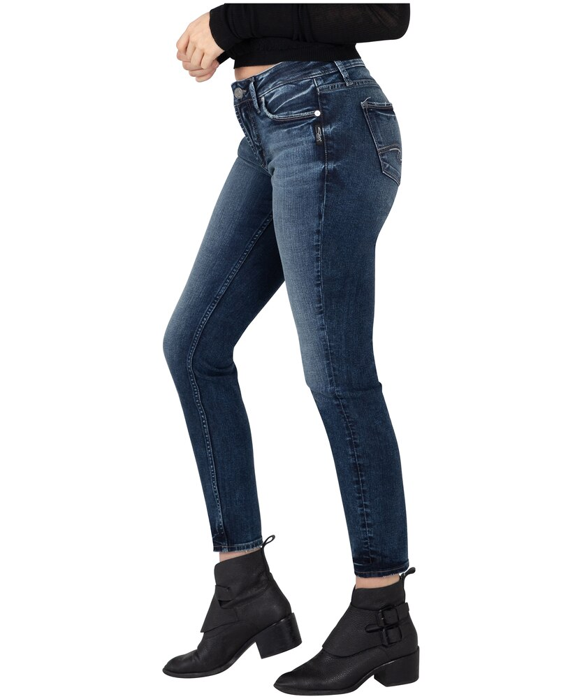 Silver Women's Elyse Skinny Jeans - Dark Indigo