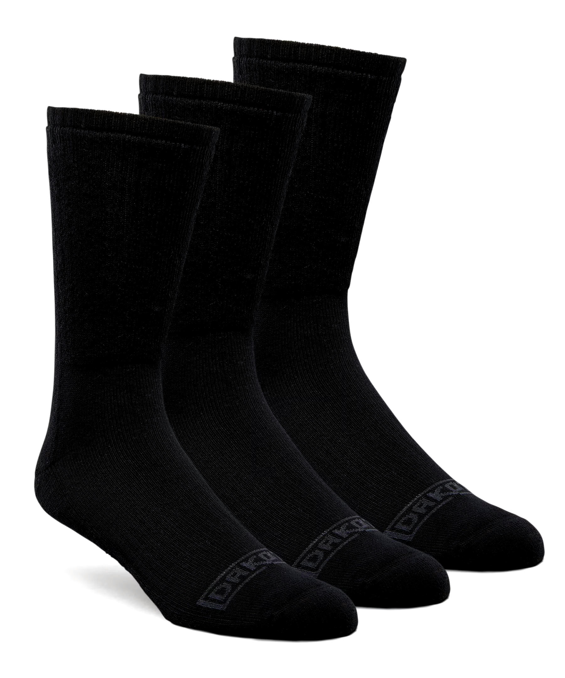 Men's 3 Pack Cotton Blend Work Socks with Cushioned Sole