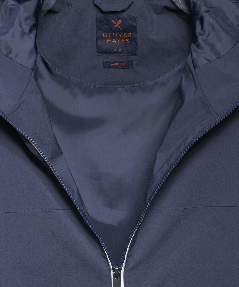 Denver Hayes Men's Water Repellent Hyper-Dri 1 Carlton Attached Hood Jacket