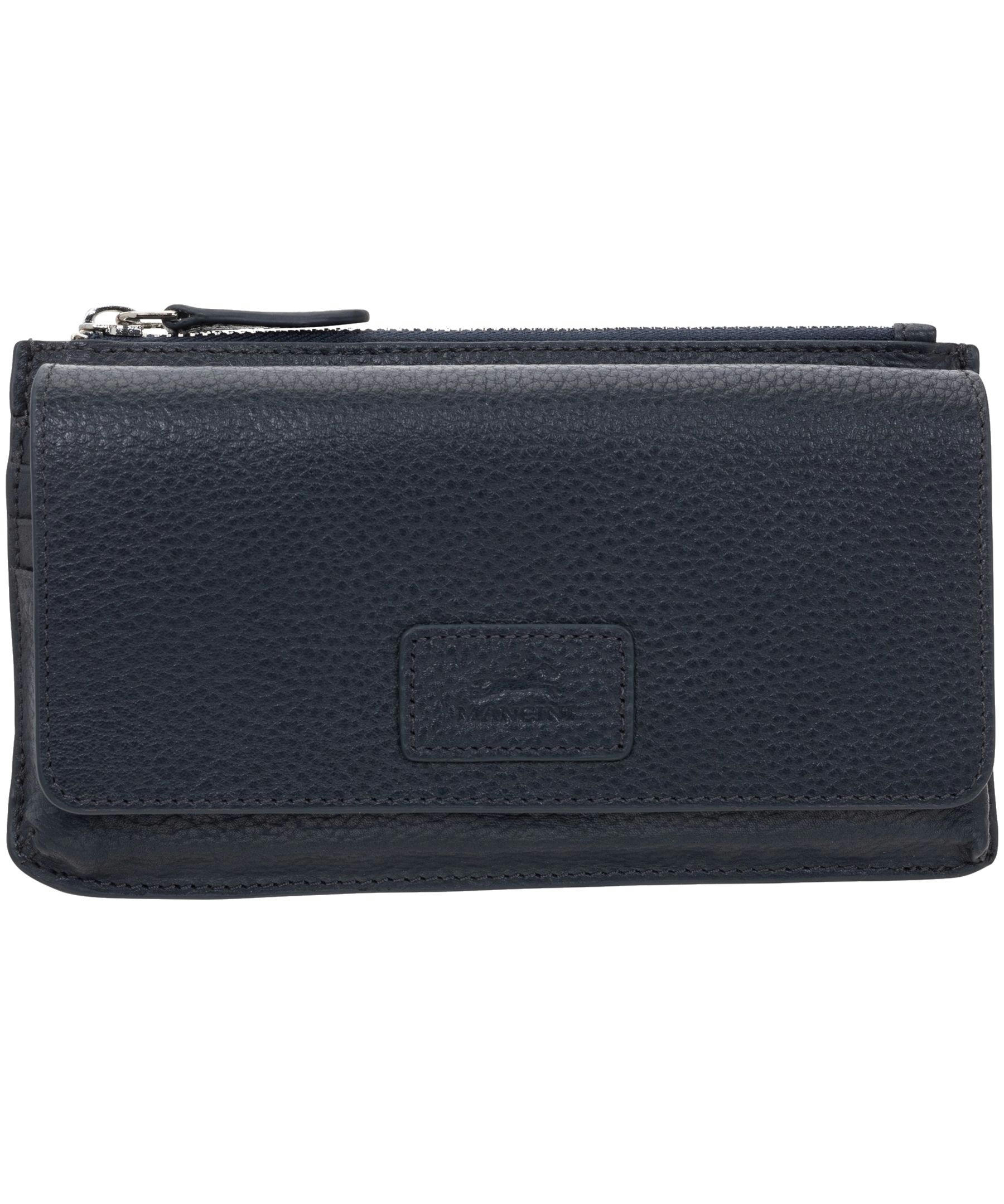 Mancini Leather Goods Women's Pebelled RFID Secure Crossbody Wallet