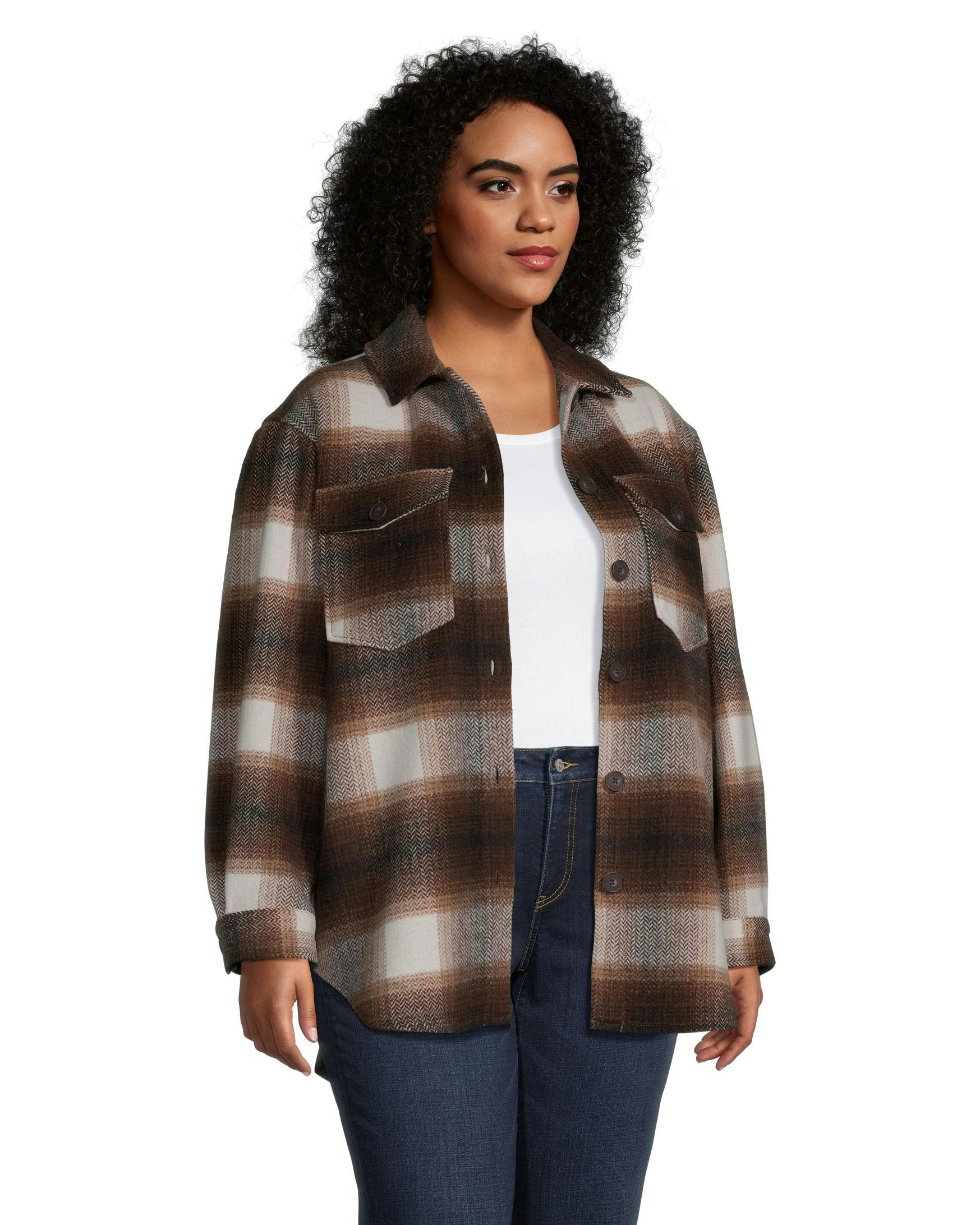 Denver Hayes Women's Core Button Front Shacket