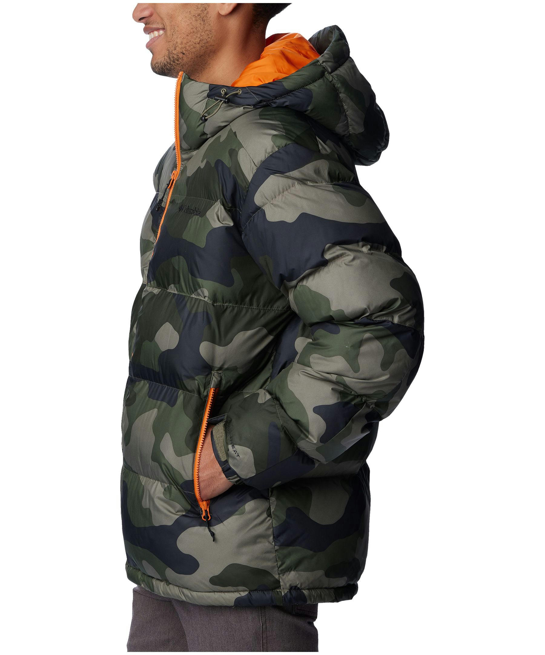 Columbia Men's Pike Lake II Omni-Heat Water Repellent Insulated Hooded Puffer Jacket