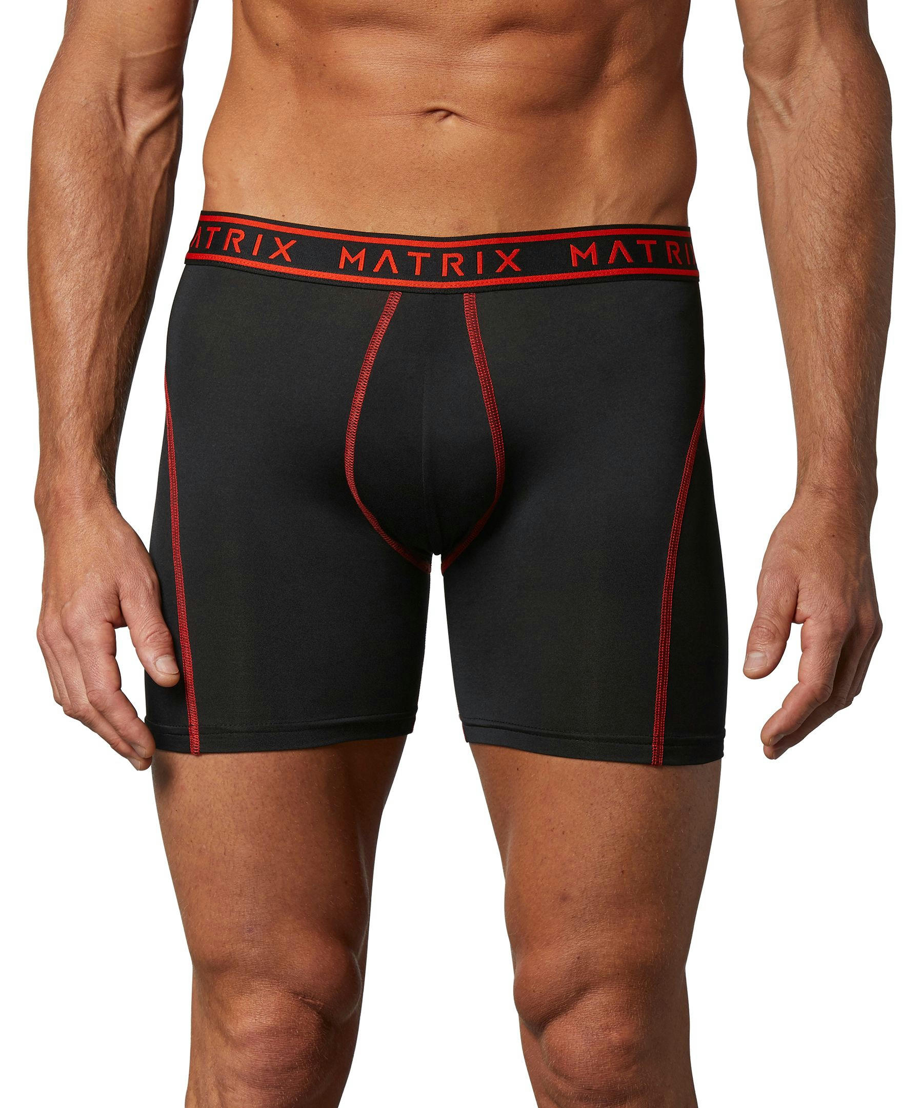 Matrix Men's 2 Pack Microfibre Boxer Briefs Underwear
